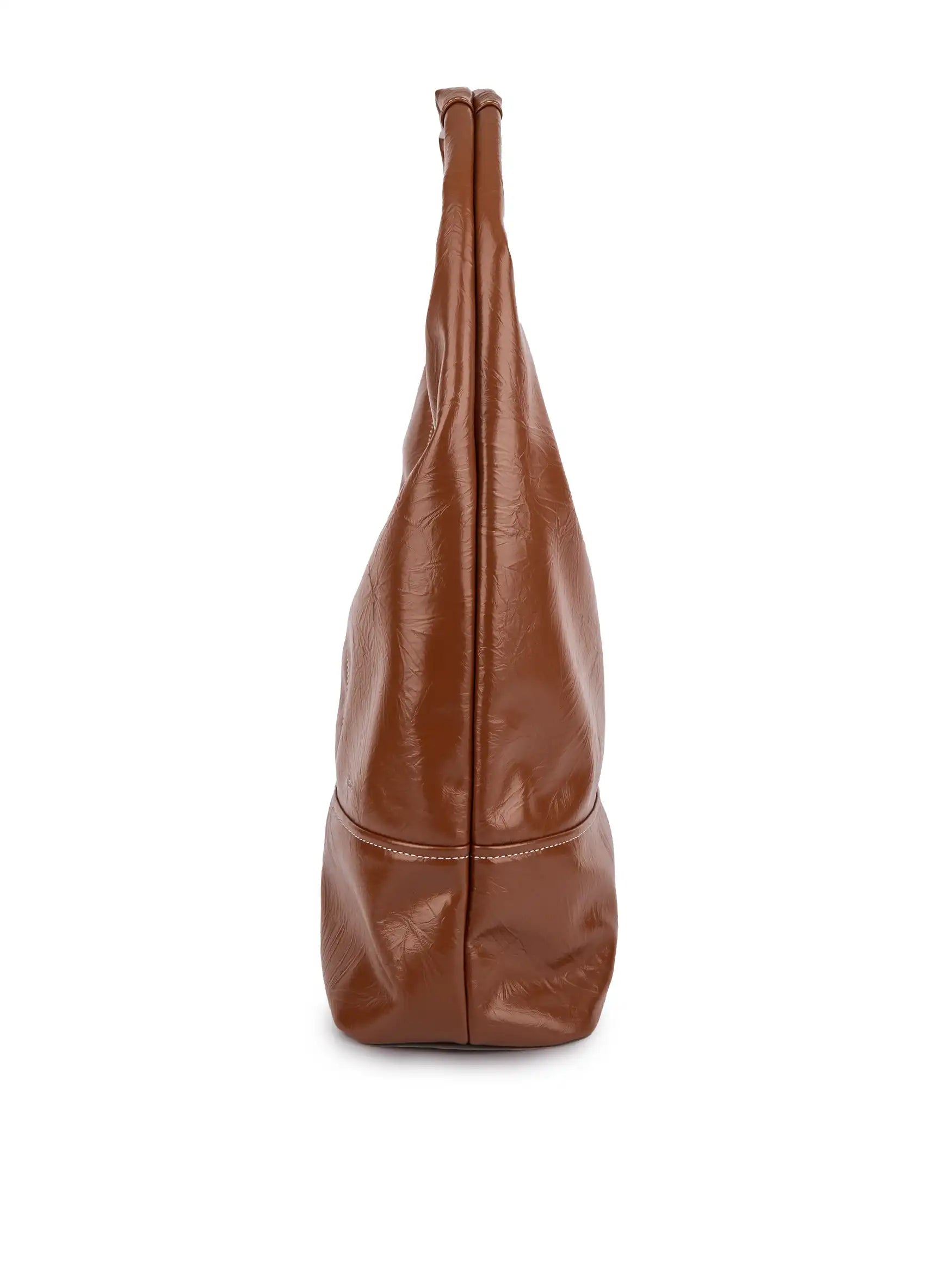Berry Hobo Shoulder Bag - Brown