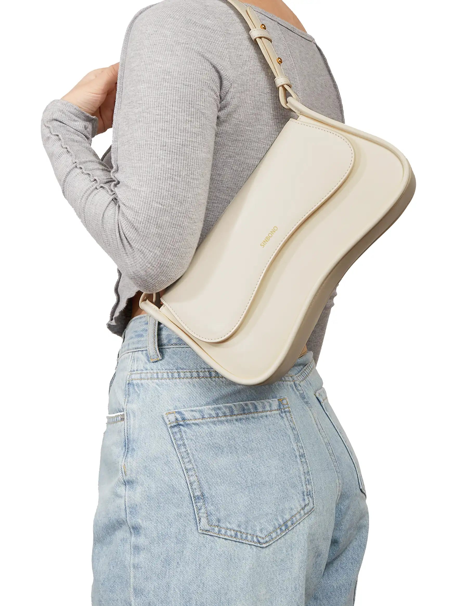 Zoe Shoulder Bag - White
