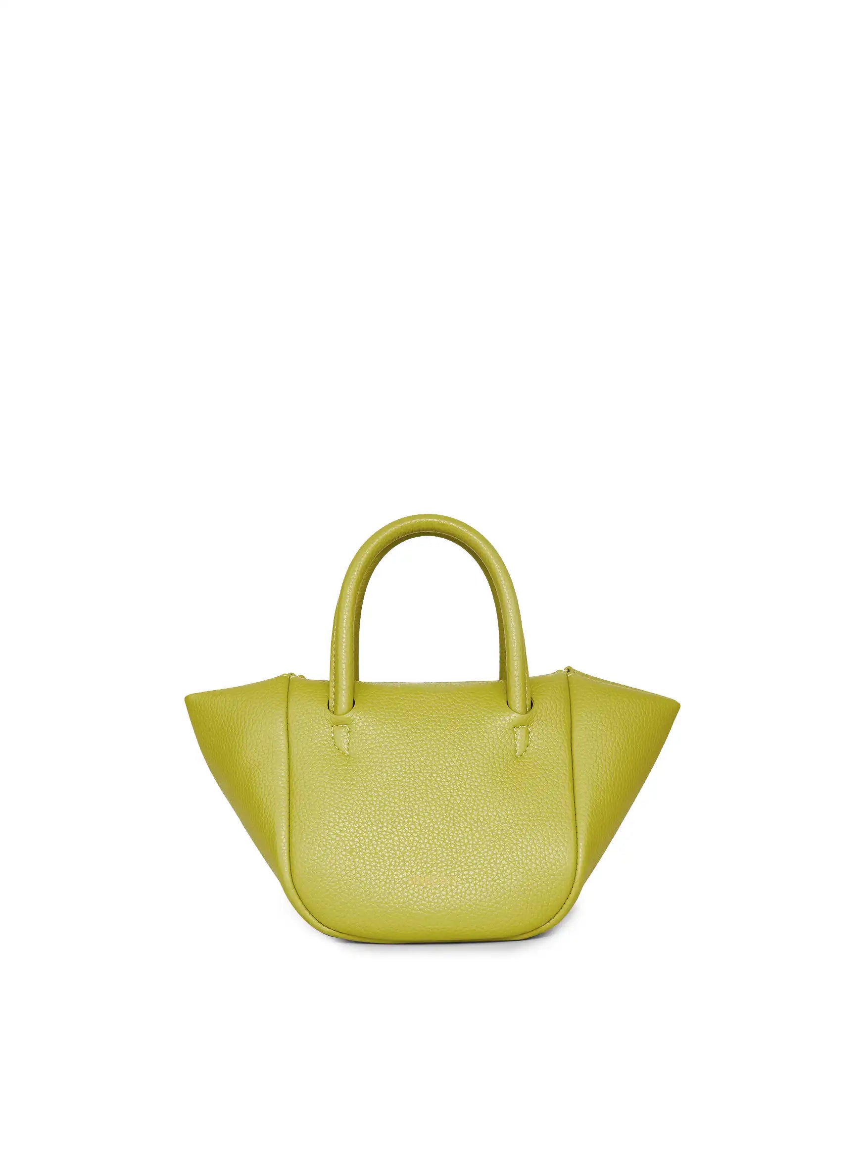 Selena Ruched Hobo Handle  Crossbody Bag - Lime Green