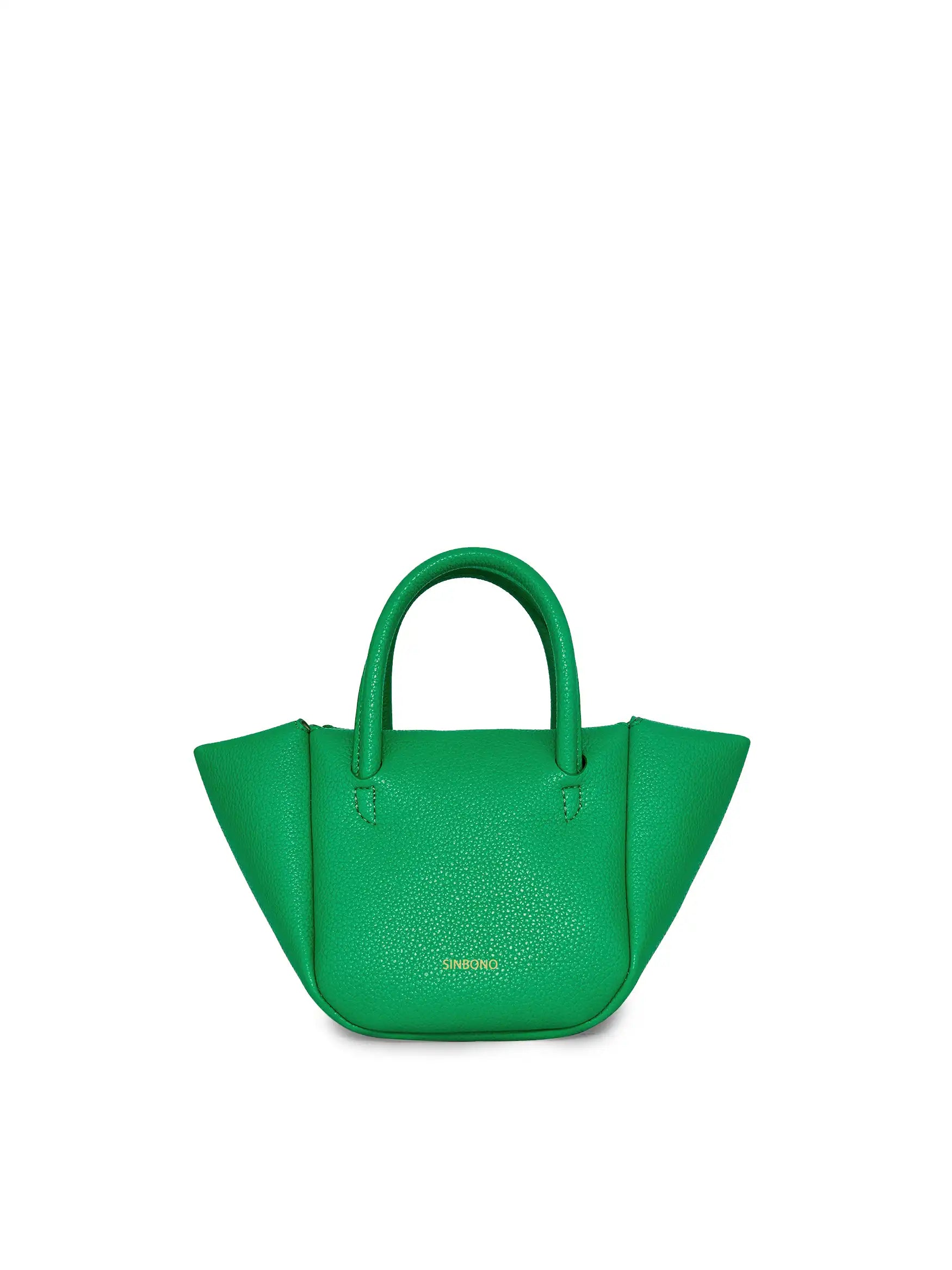 Selena Ruched Hobo Handle  Crossbody Bag - Grass Green
