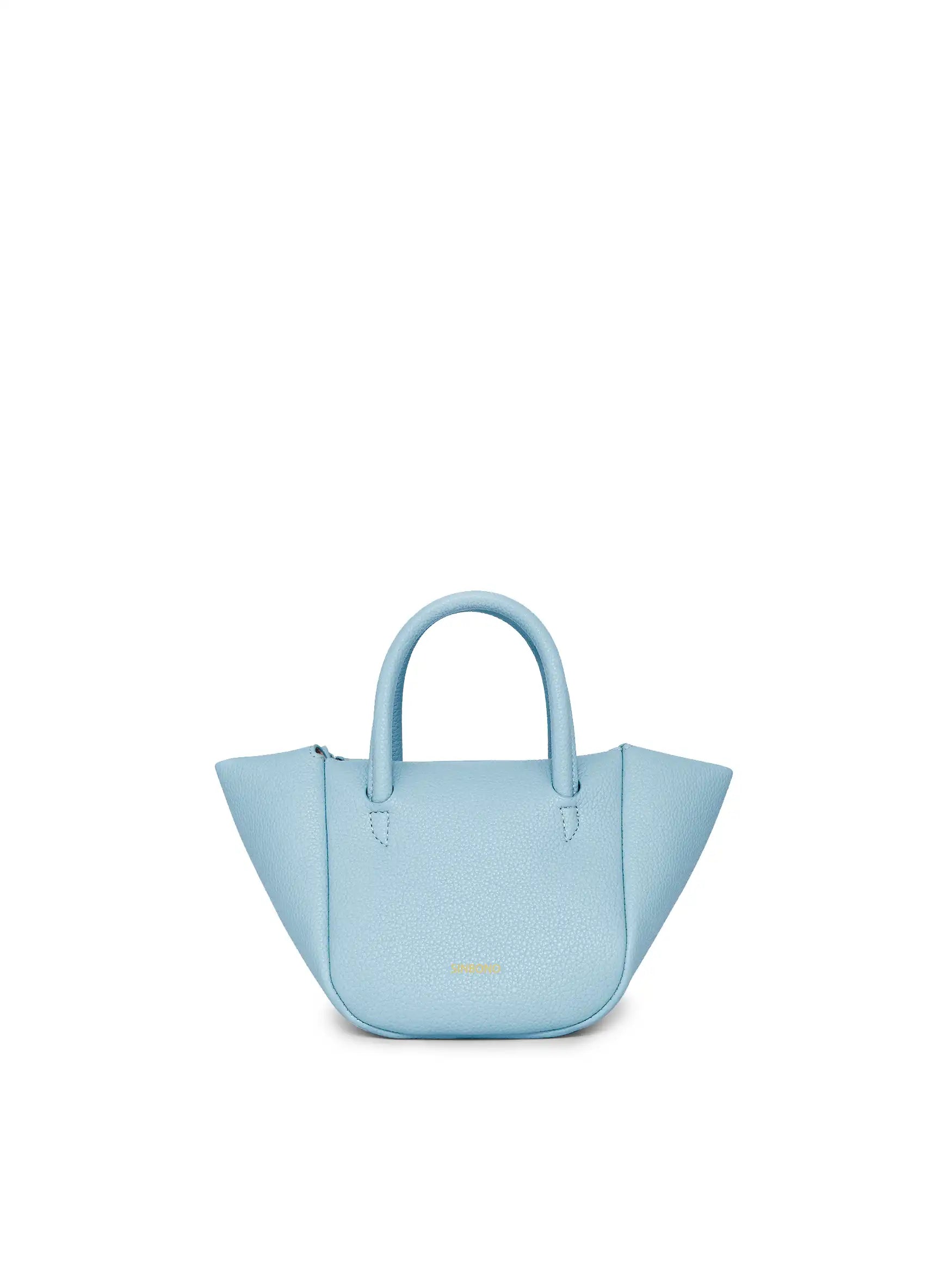 Selena Ruched Hobo Handle  Crossbody Bag - Ice Blue