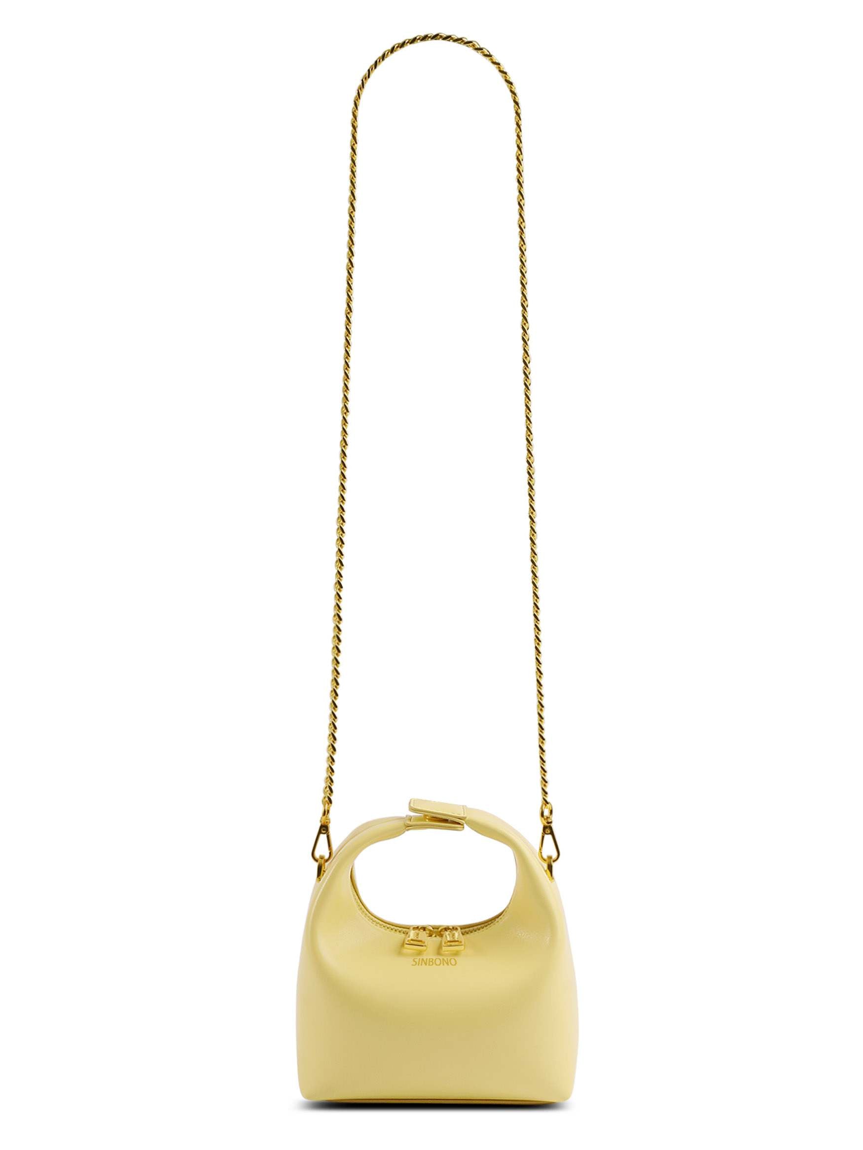 Vienna Top Handle Crossbody Bag - Light Yellow
