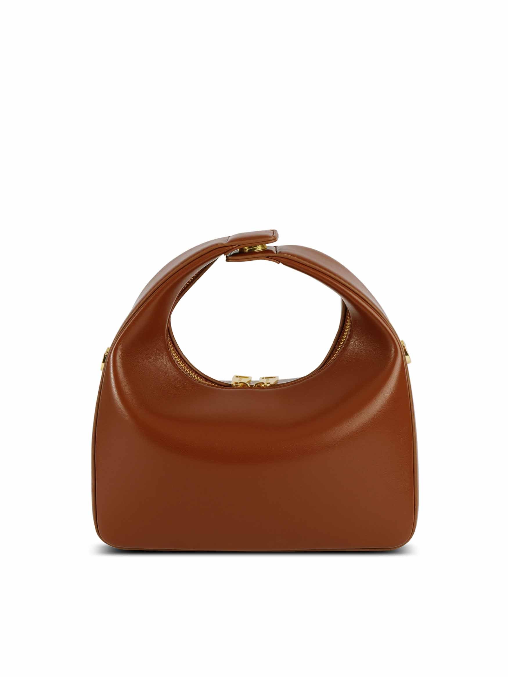 Medium Vienna Top Handle Crossbody Bag - Brown