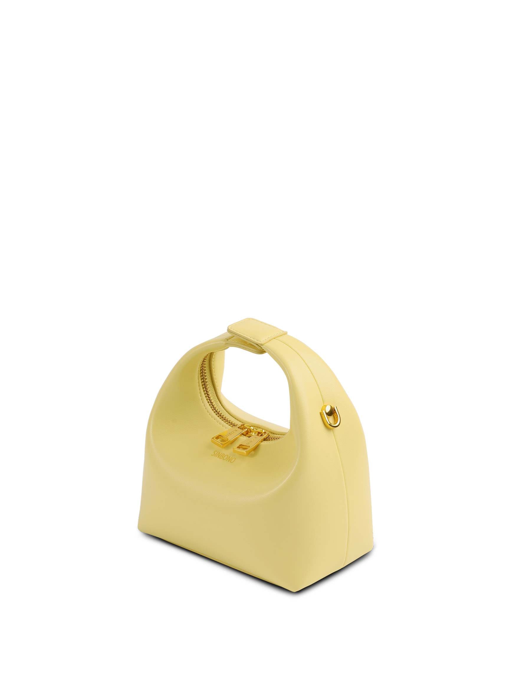 Vienna Top Handle Crossbody Bag - Light Yellow
