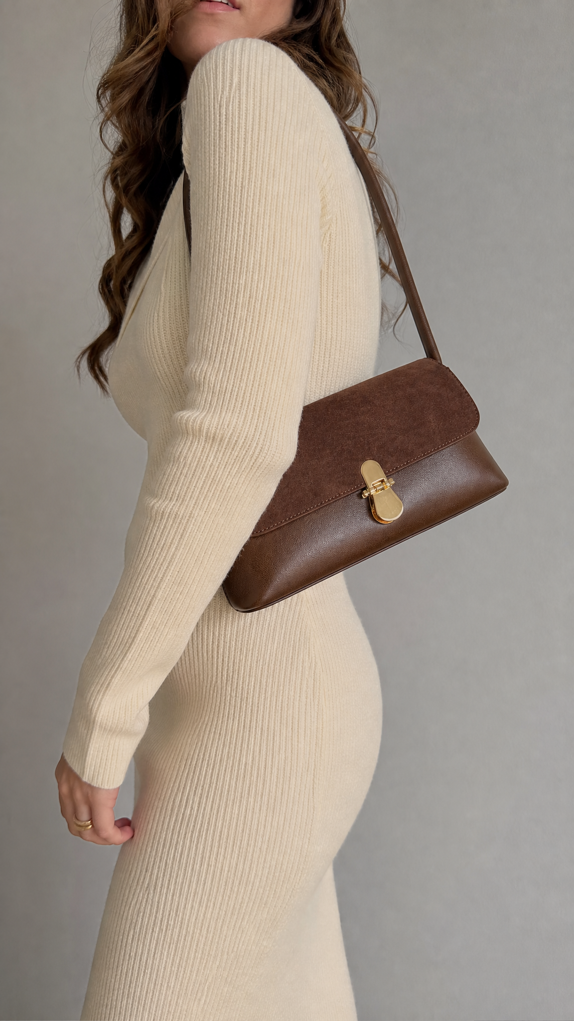 Allegra Shoulder Bag - Brown