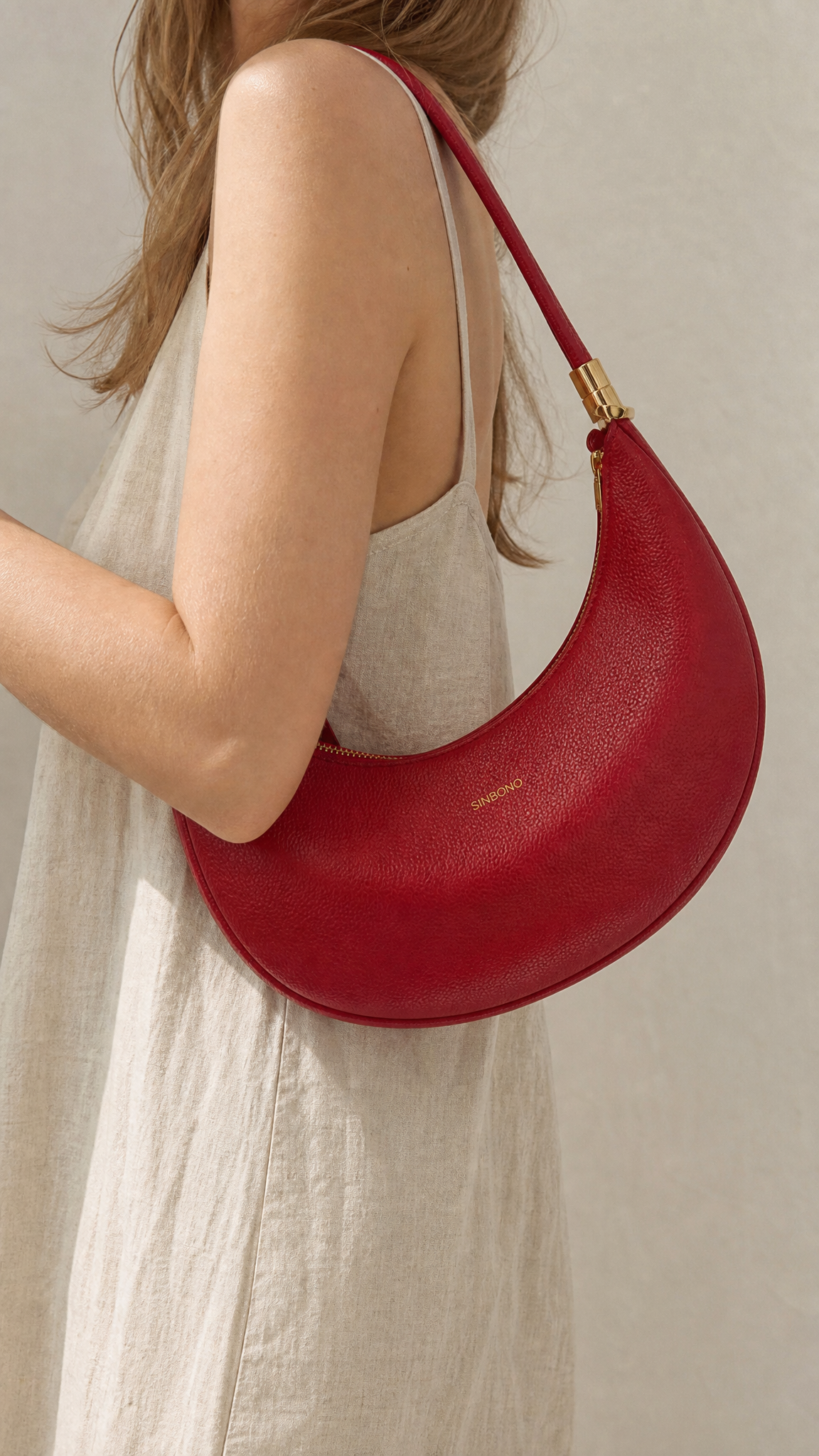 Zoey Shoulder Crossbody Bag - Red