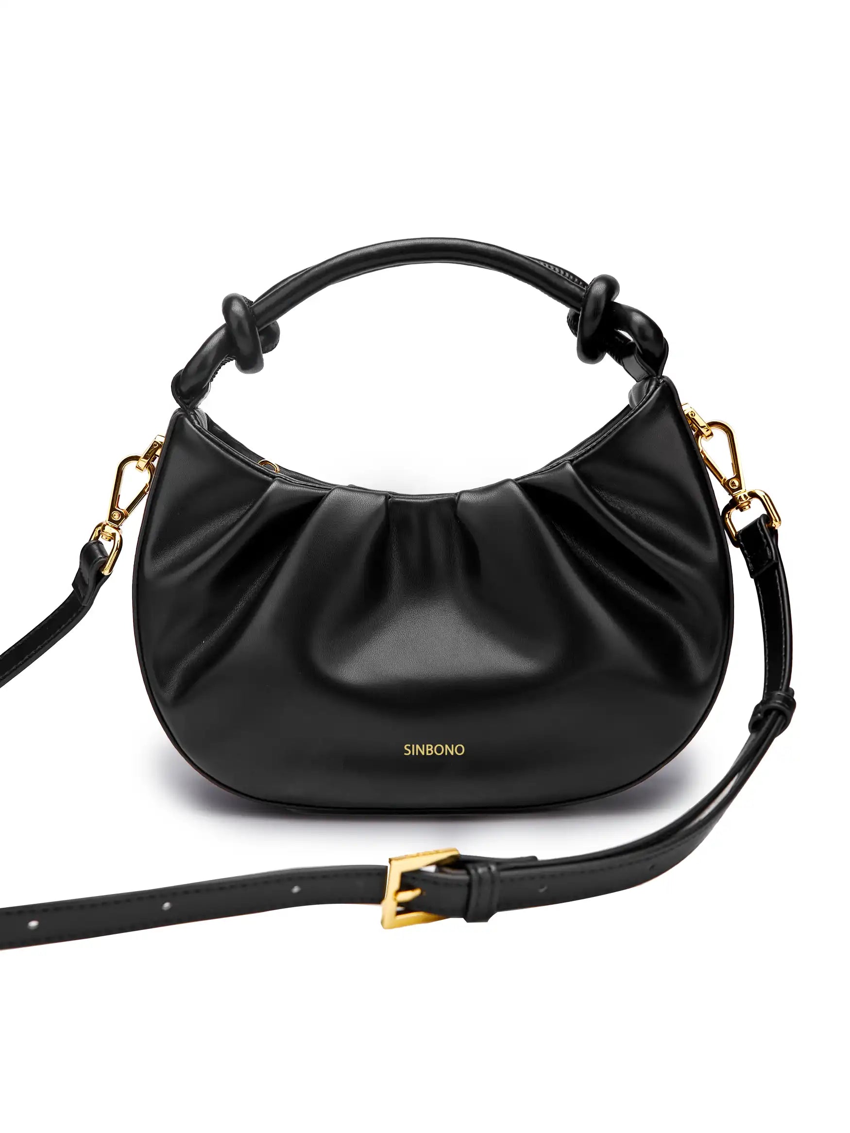 Cate Top Handle Crossbody Bag - Black