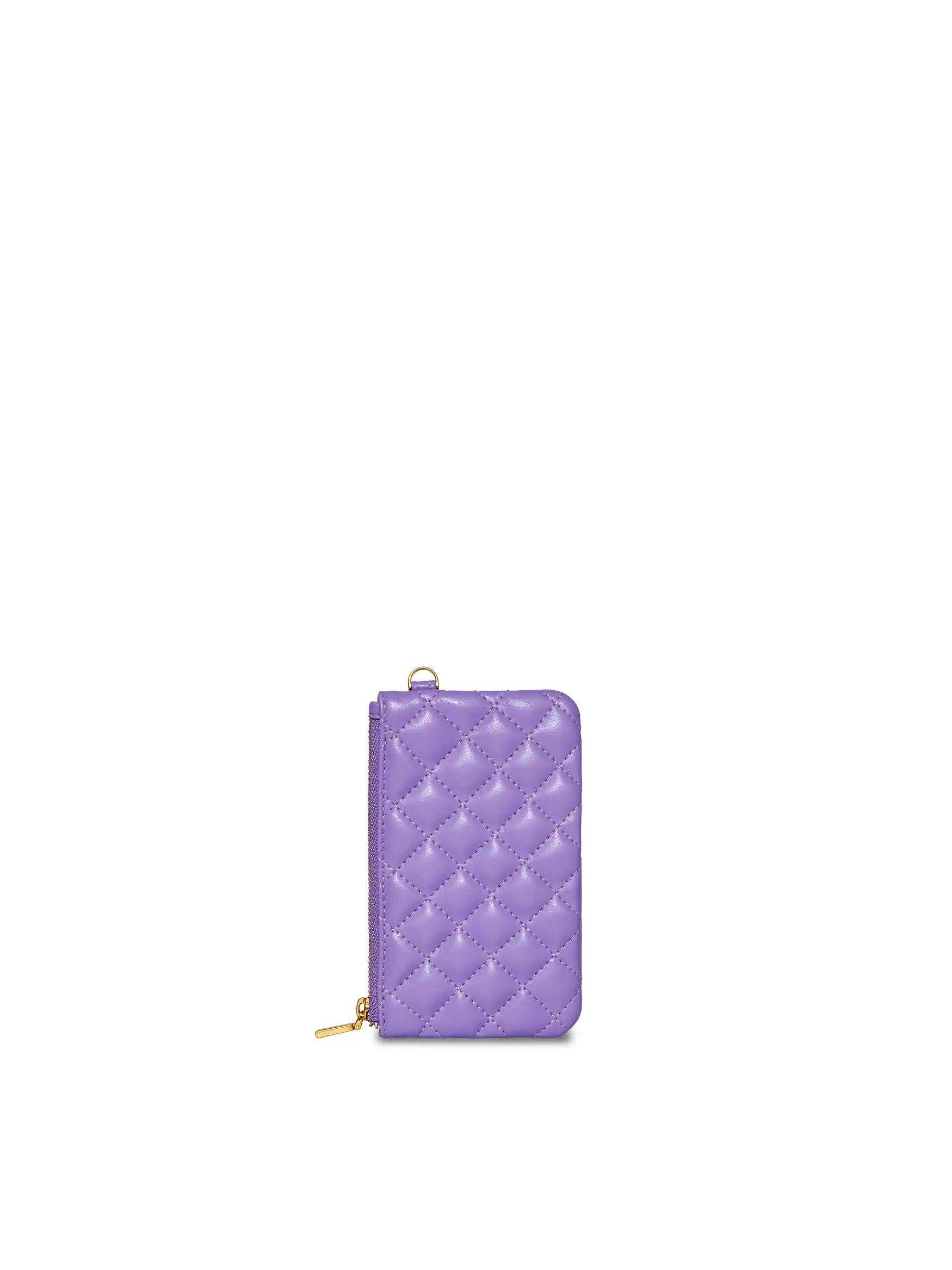 Coin Purse in Purple Vegan Leather - Back View
