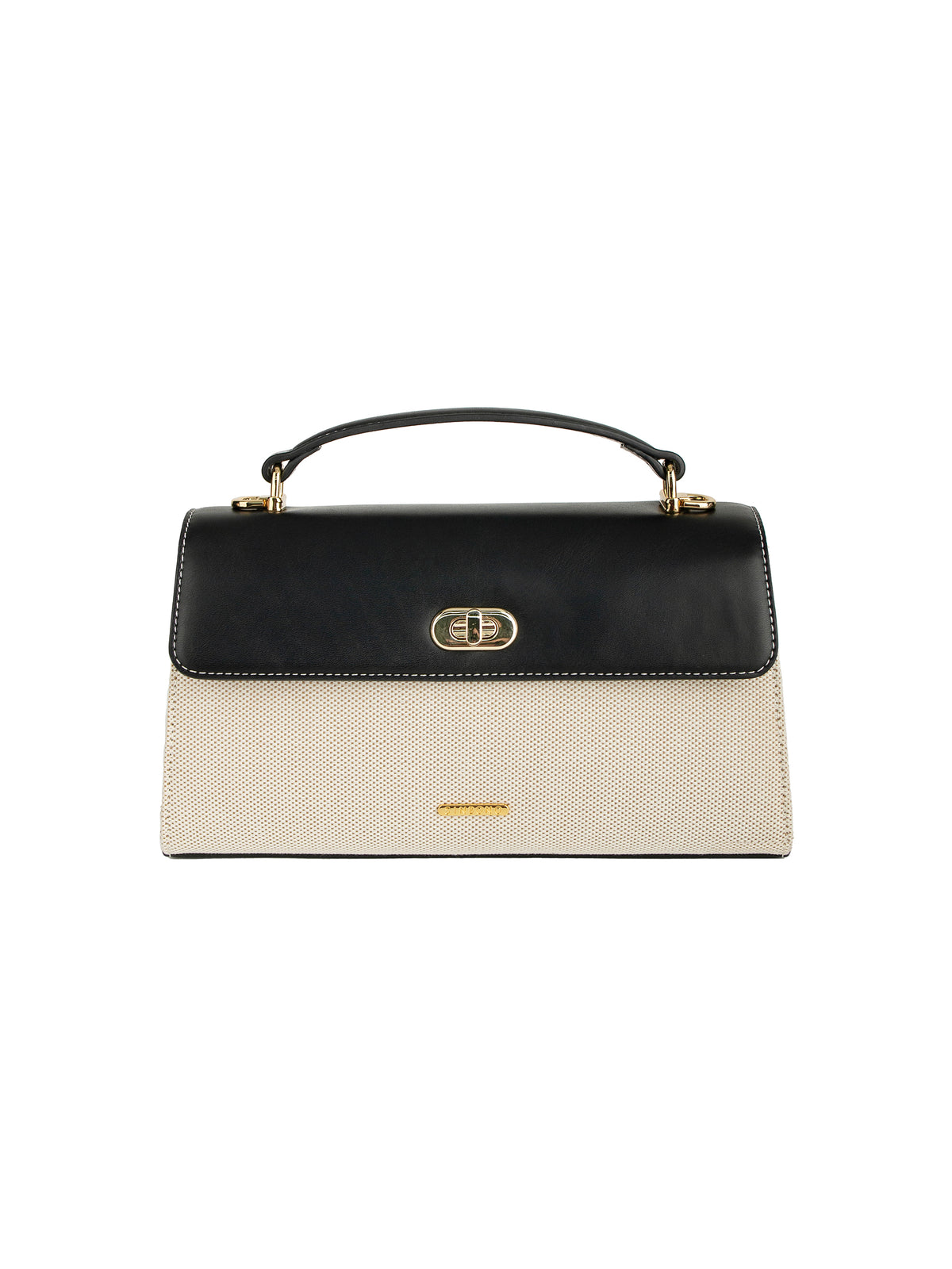Maeve Shoulder Bag - Ivory with black