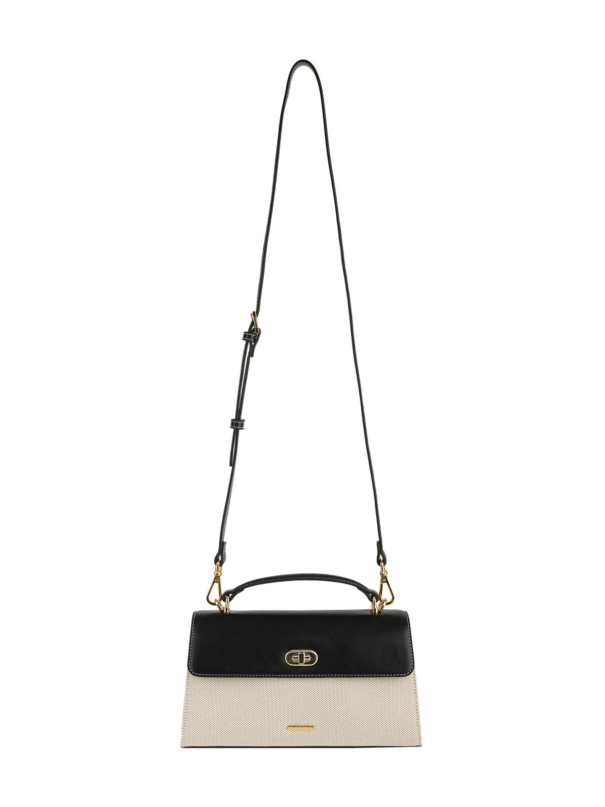 Maeve Shoulder Bag - Ivory with black