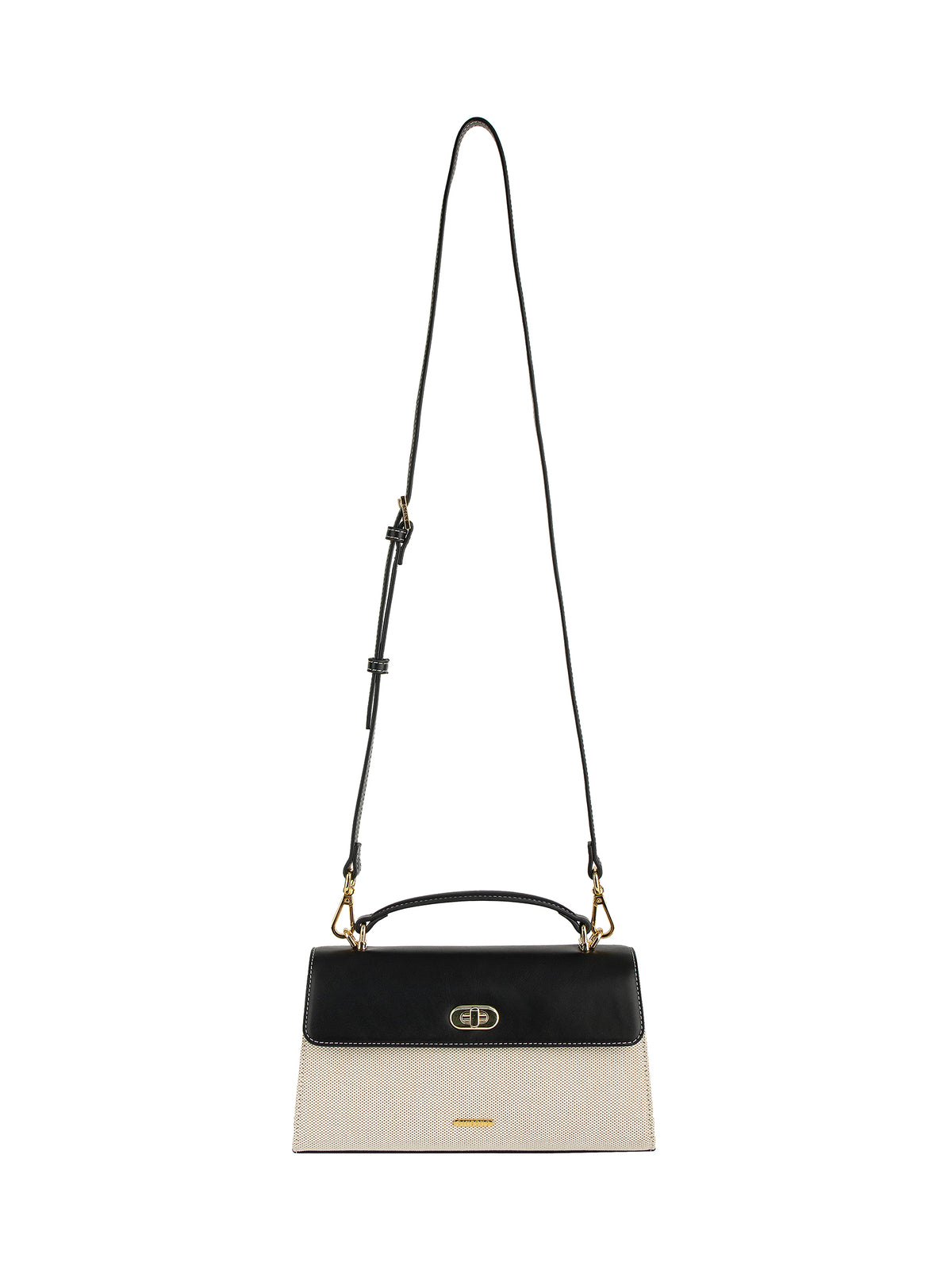Maeve Shoulder Bag - Ivory with black