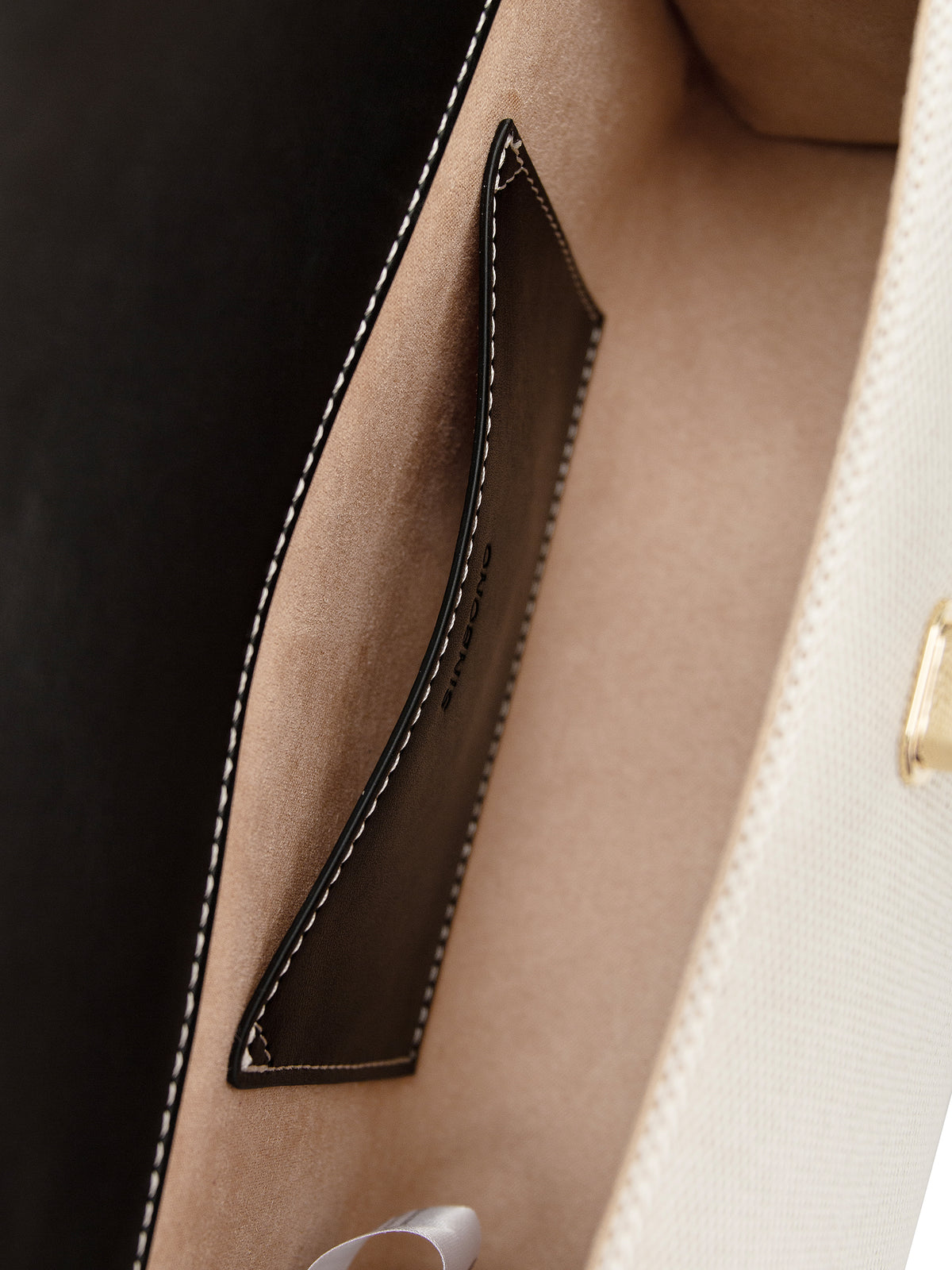Maeve Shoulder Bag - Ivory with black