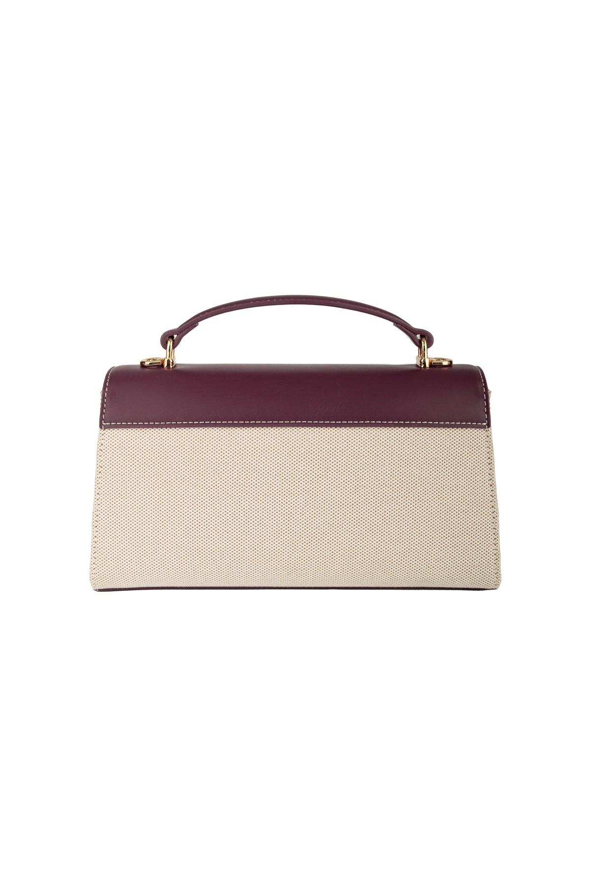 Maeve Shoulder Bag - Ivory with red