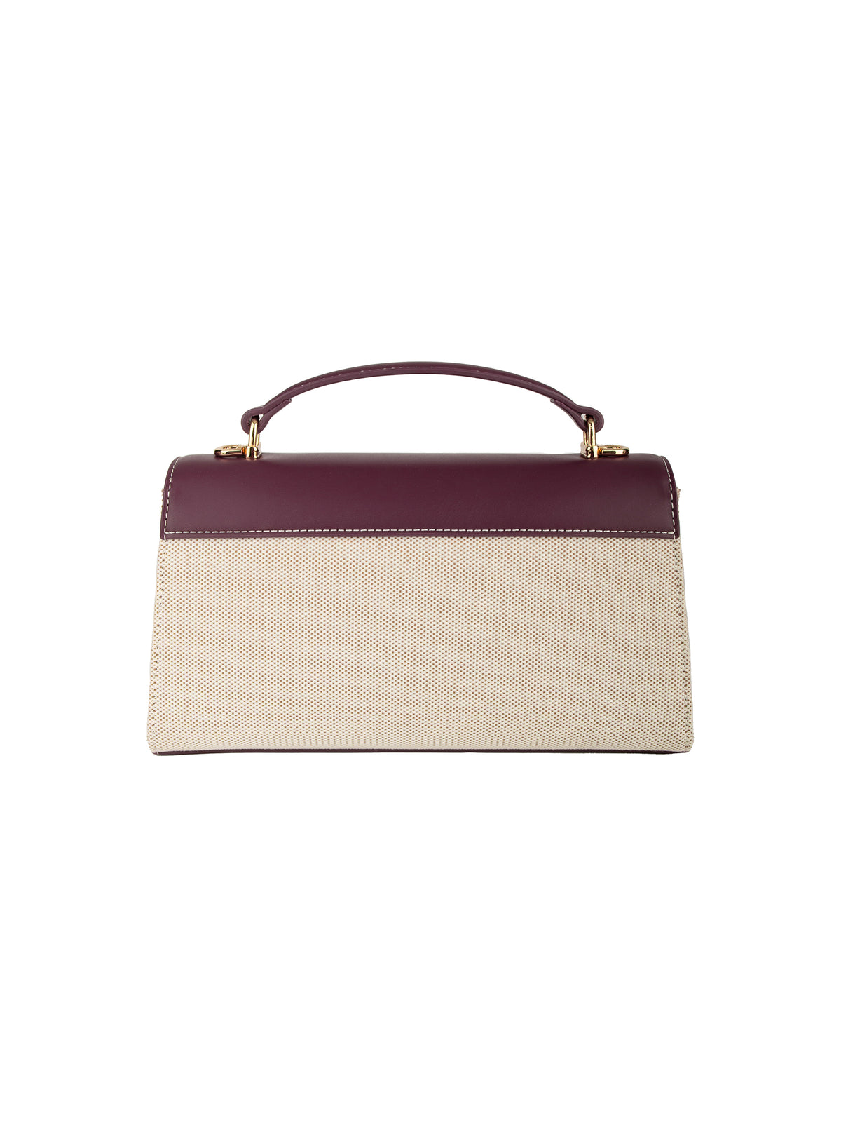 Maeve Shoulder Bag - Ivory with red