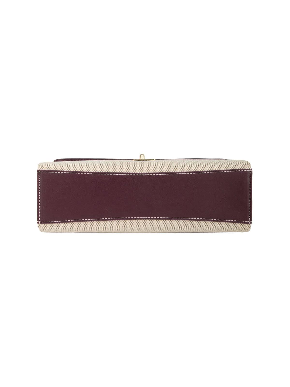 Maeve Shoulder Bag - Ivory with red