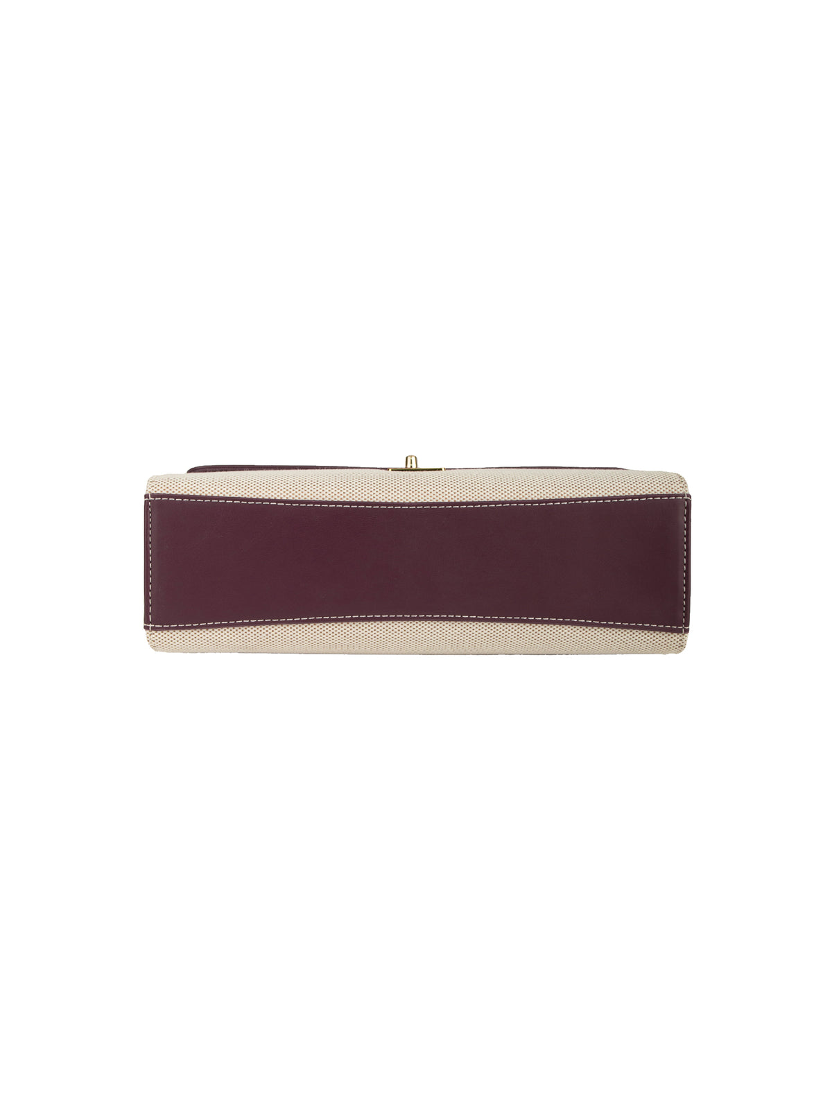 Maeve Shoulder Bag - Ivory with red