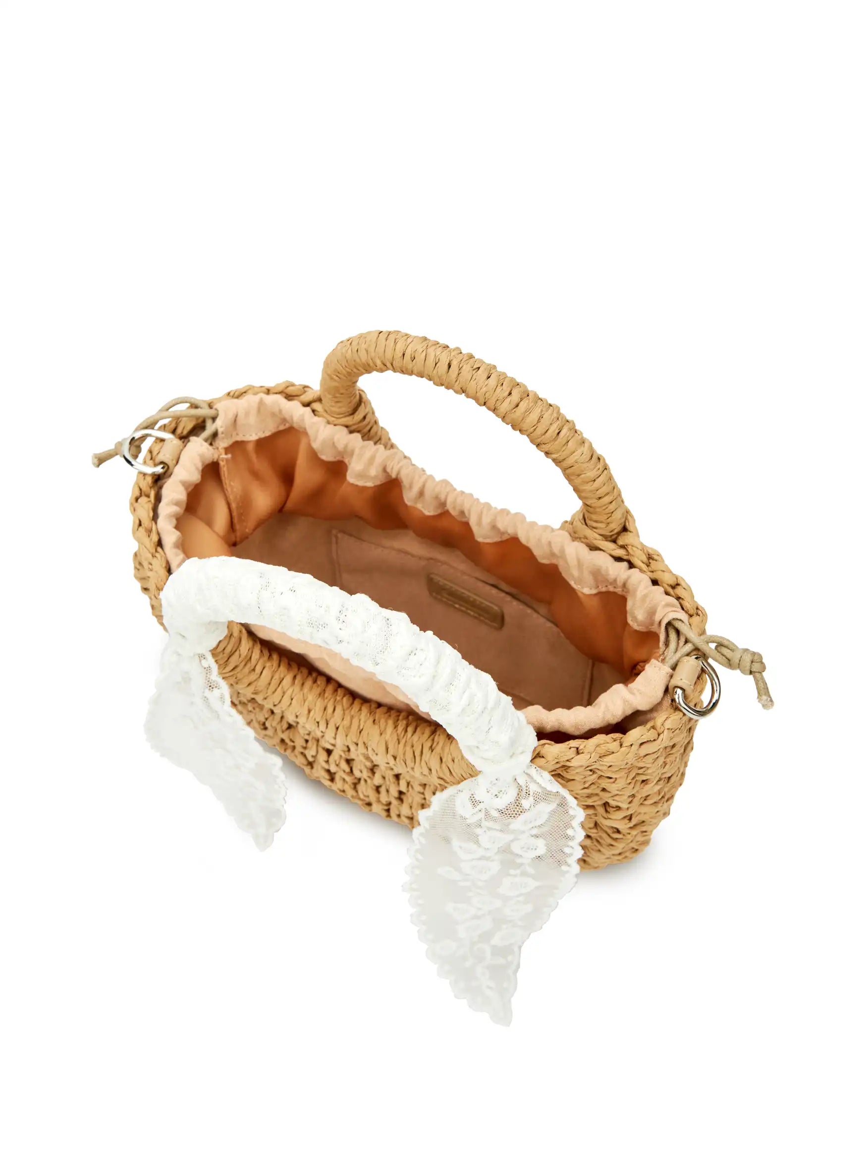 Fallon Top Handle Crossbody Bag - Beige