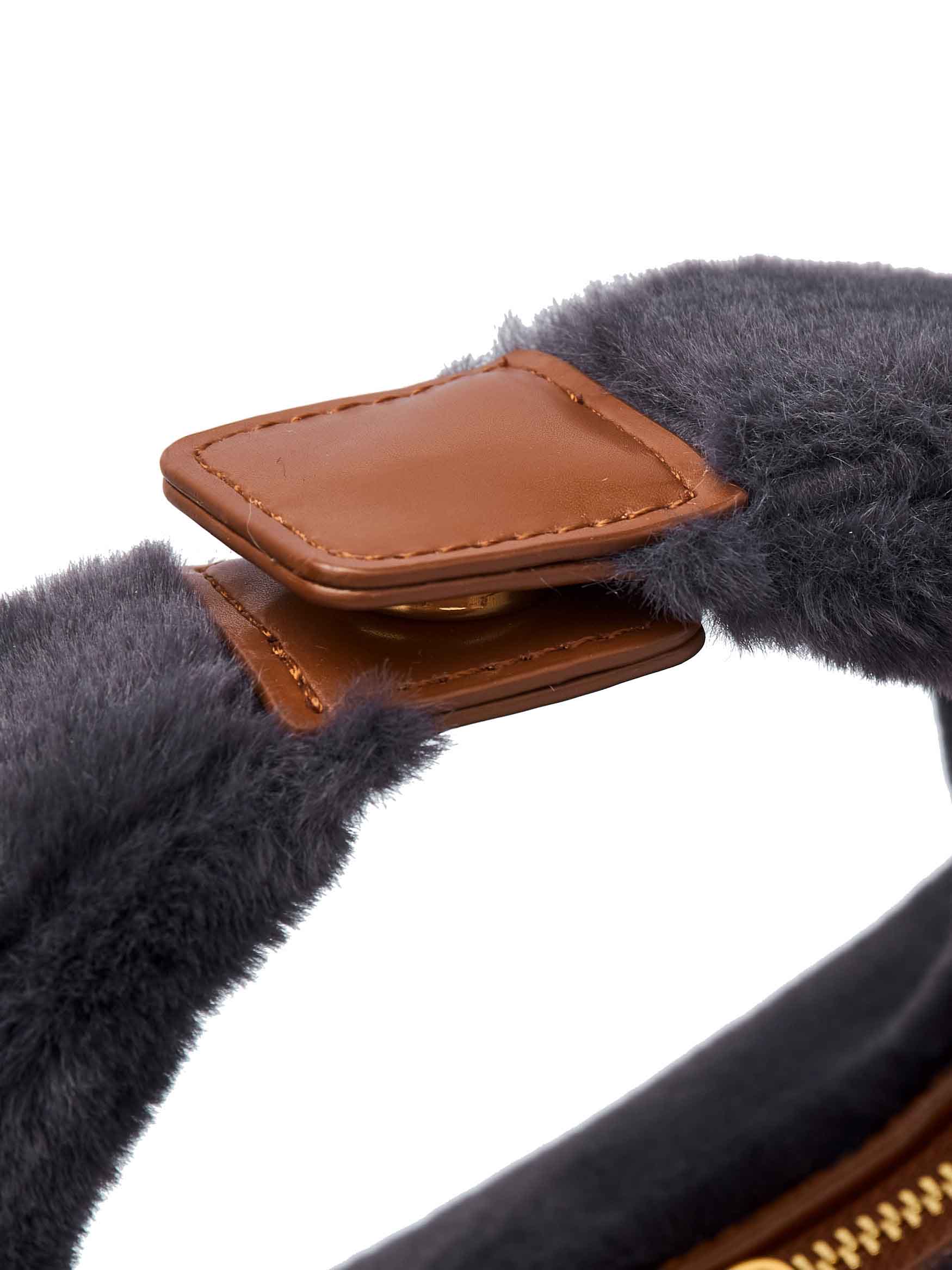 Medium Vienna Top Handle  Crossbody Bag - Dark Gray