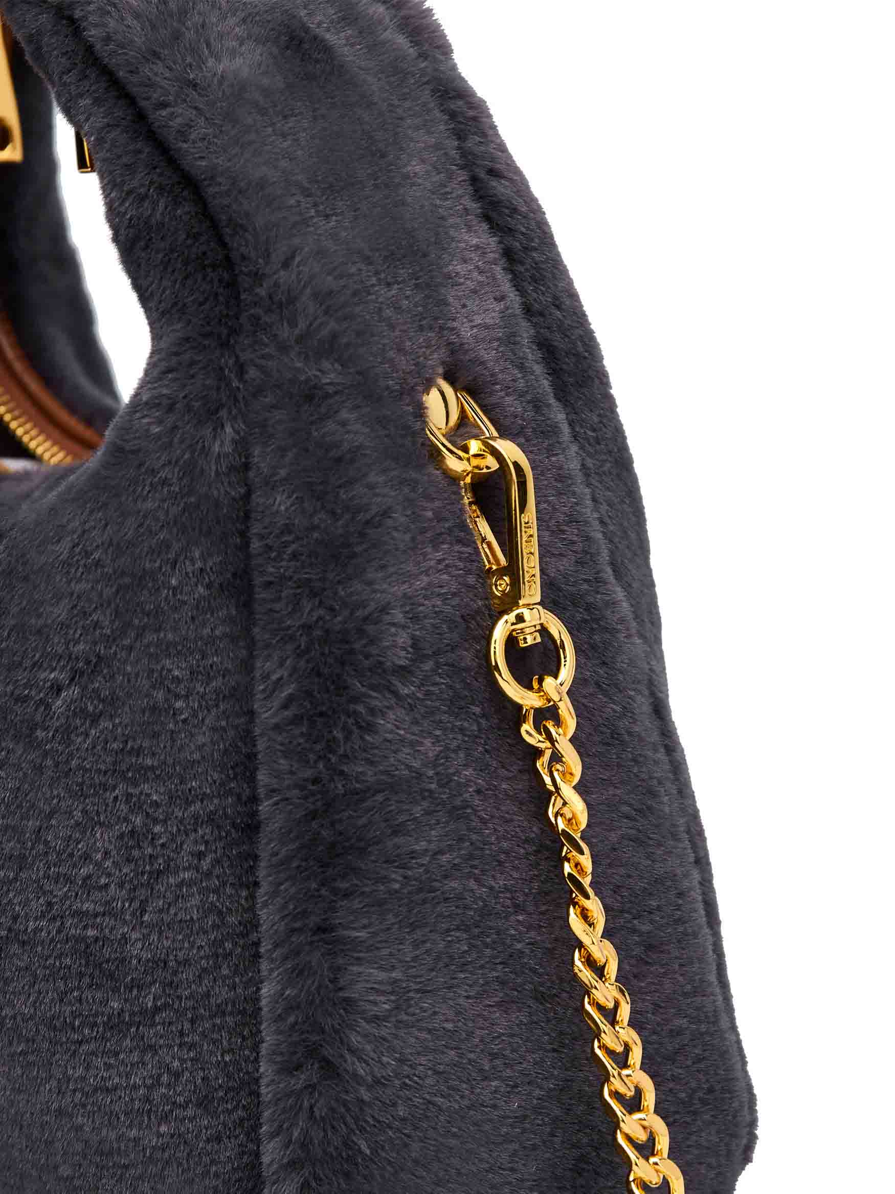 Medium Vienna Top Handle  Crossbody Bag - Dark Gray