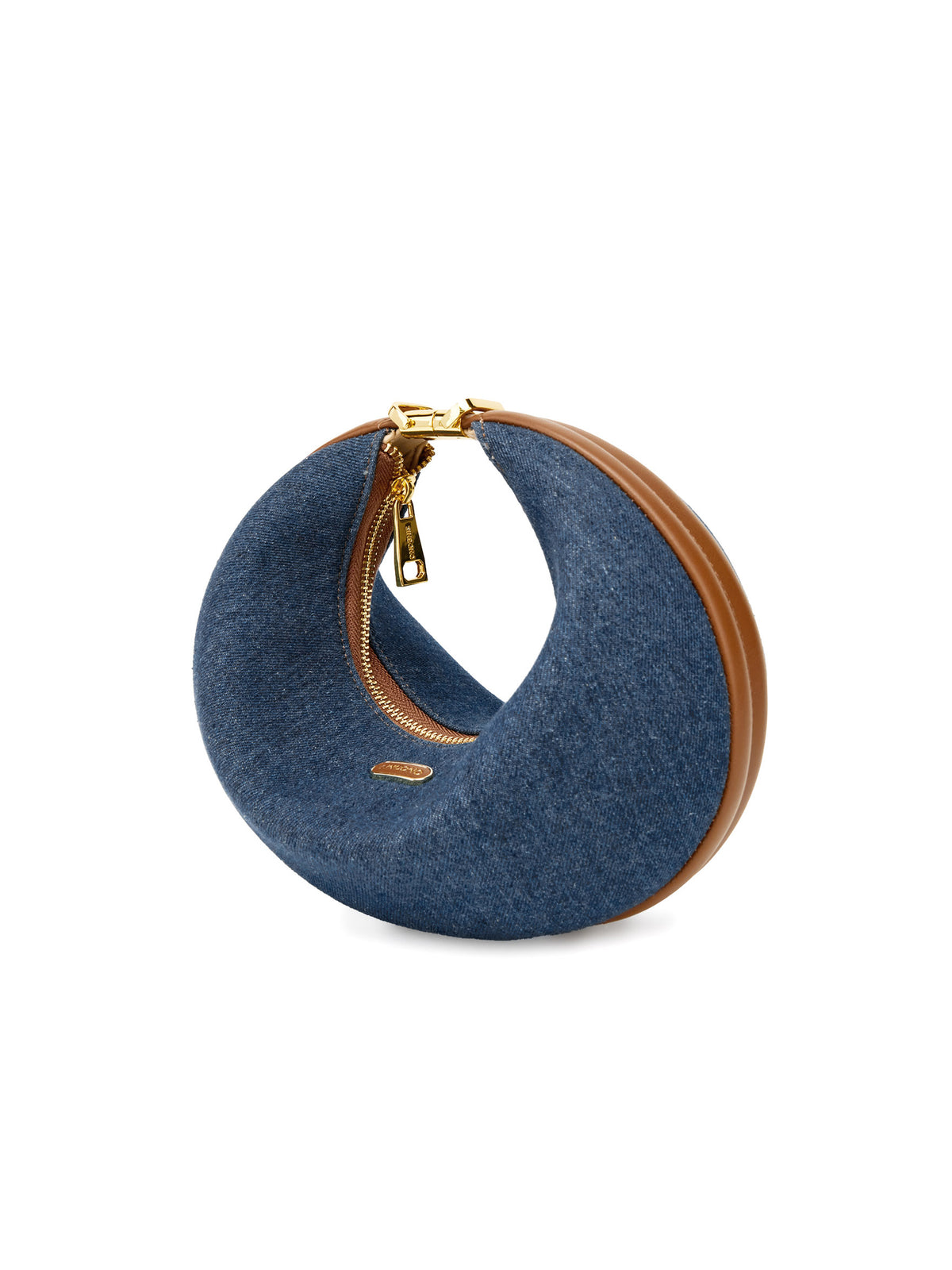 Zoey Shoulder Crossbody Bag - Dark Blue&Brown