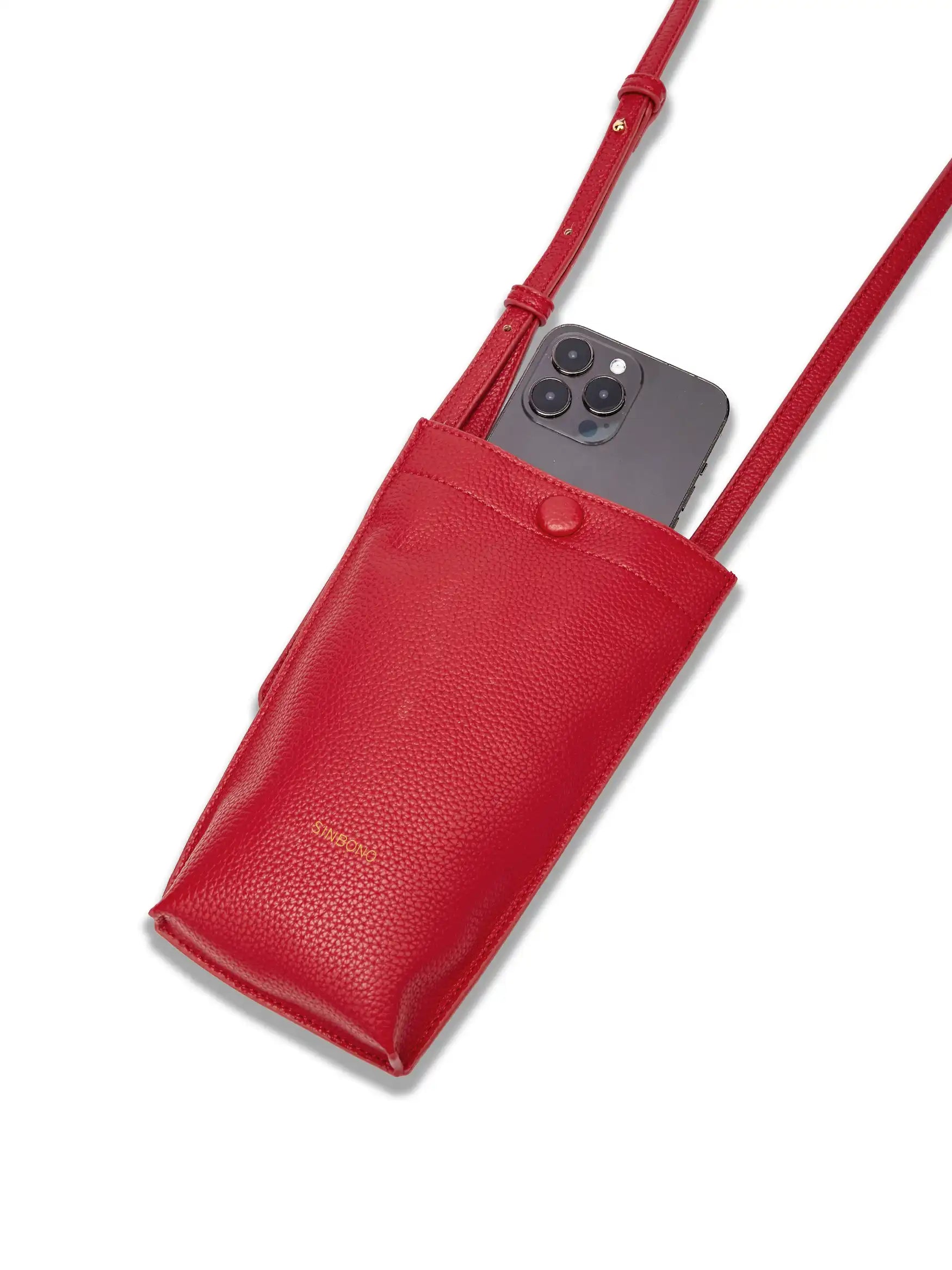 Sharla Crossbody Wallet Phone Bag - Red