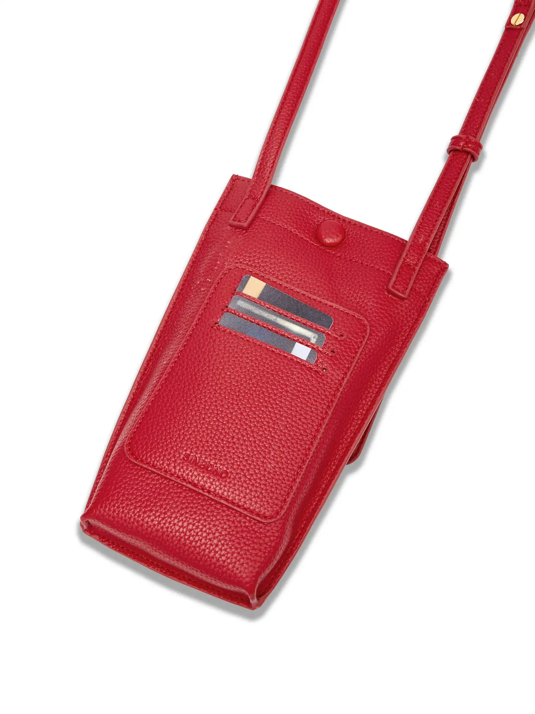 Sharla Crossbody Wallet Phone Bag - Red