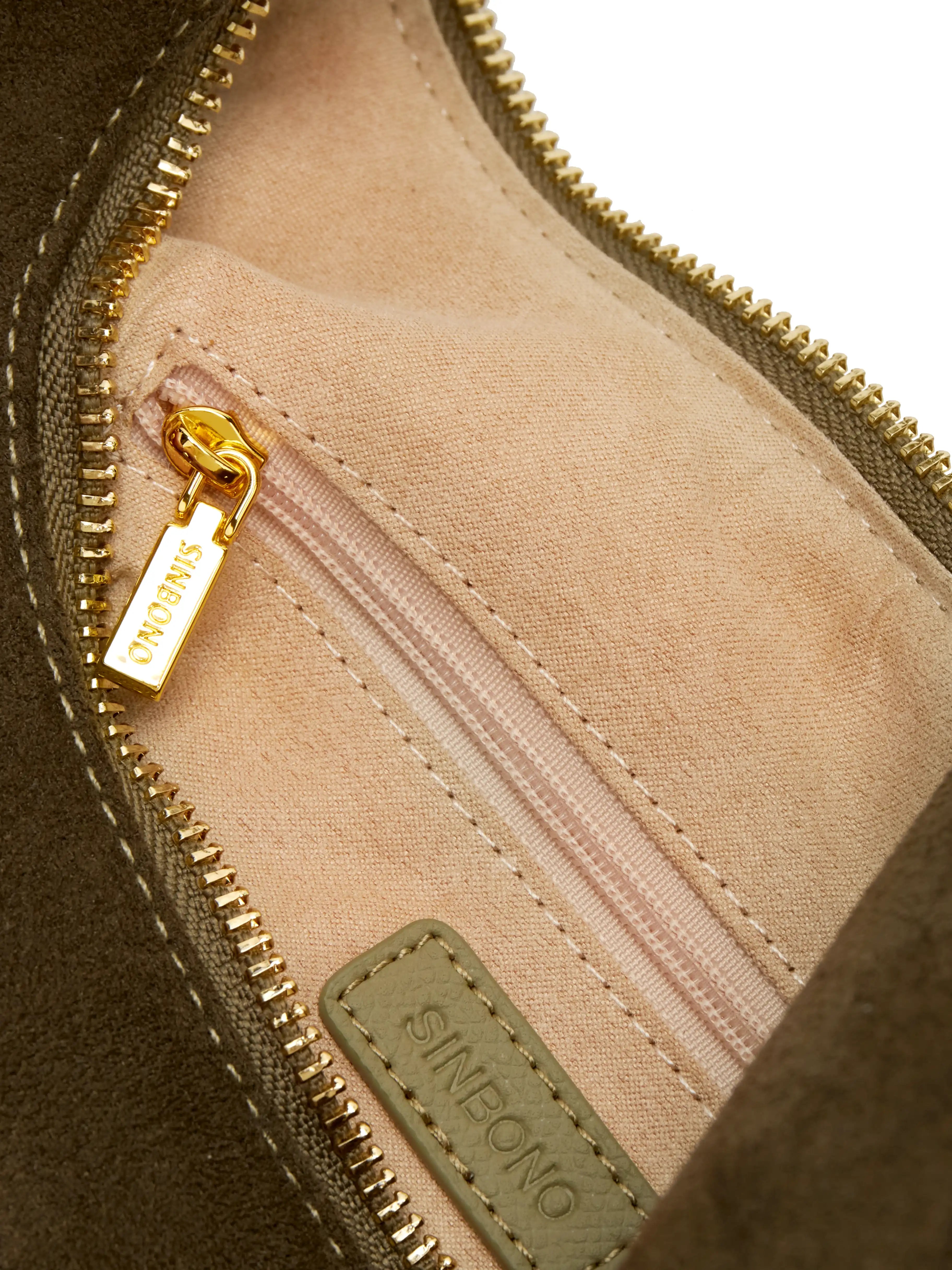 Vienna Top Handle Crossbody Bag(2.0)- Dark Green Fake Suede