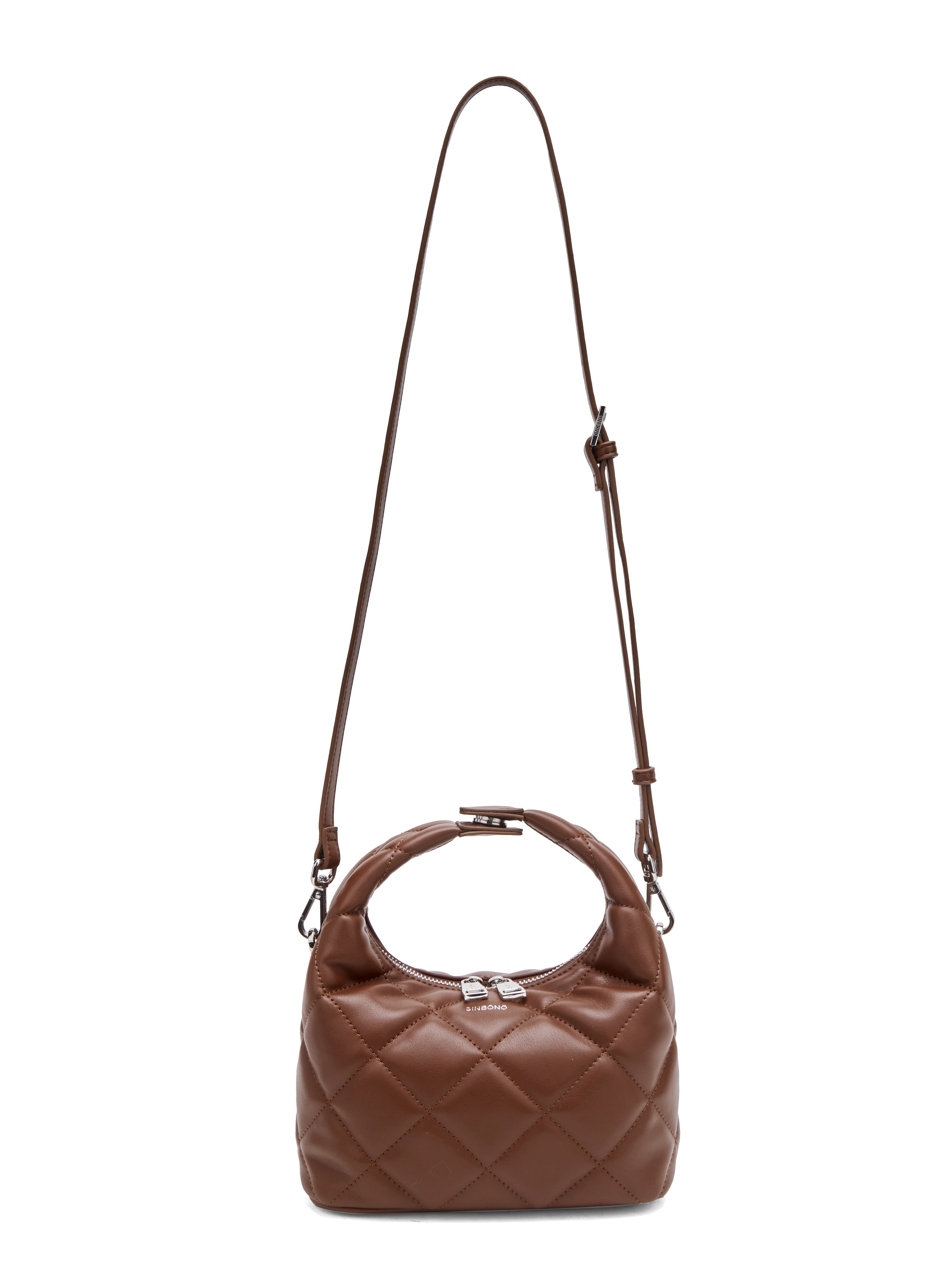 Vienna Top Handle Crossbody Bag(2.0)- Brown
