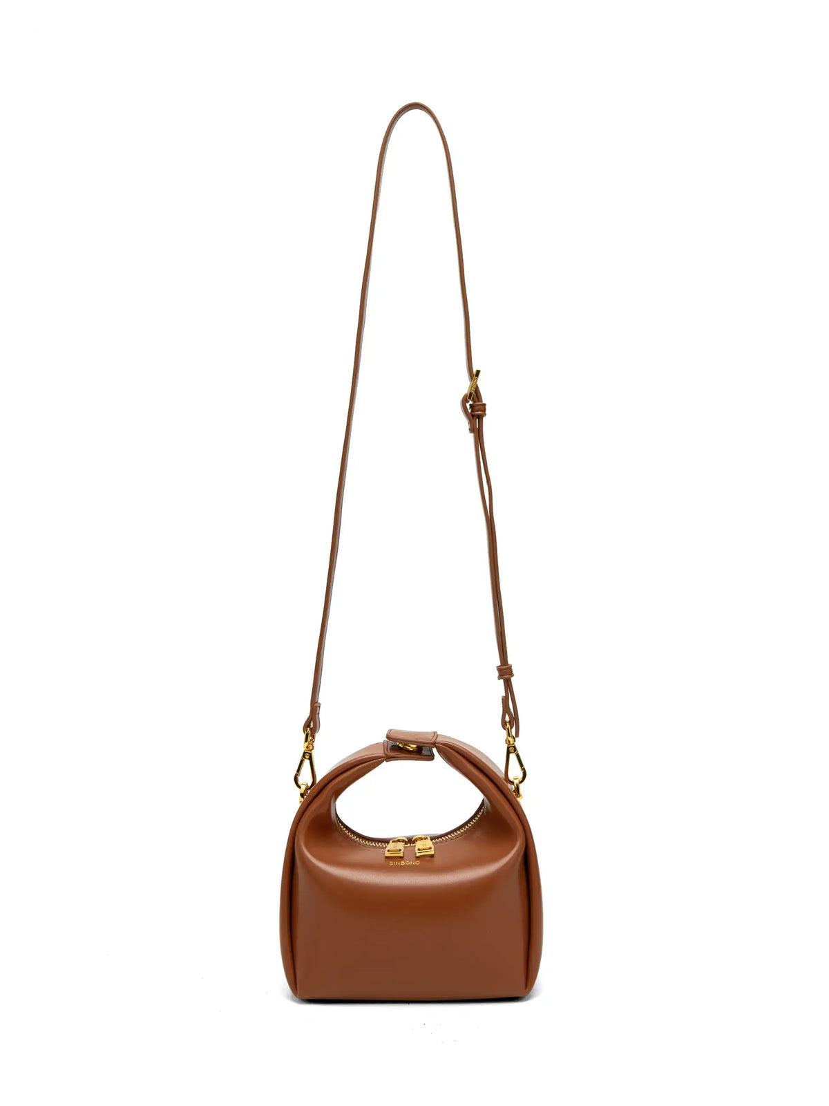 Vienna Top Handle Crossbody Bag(3.0)- Brown