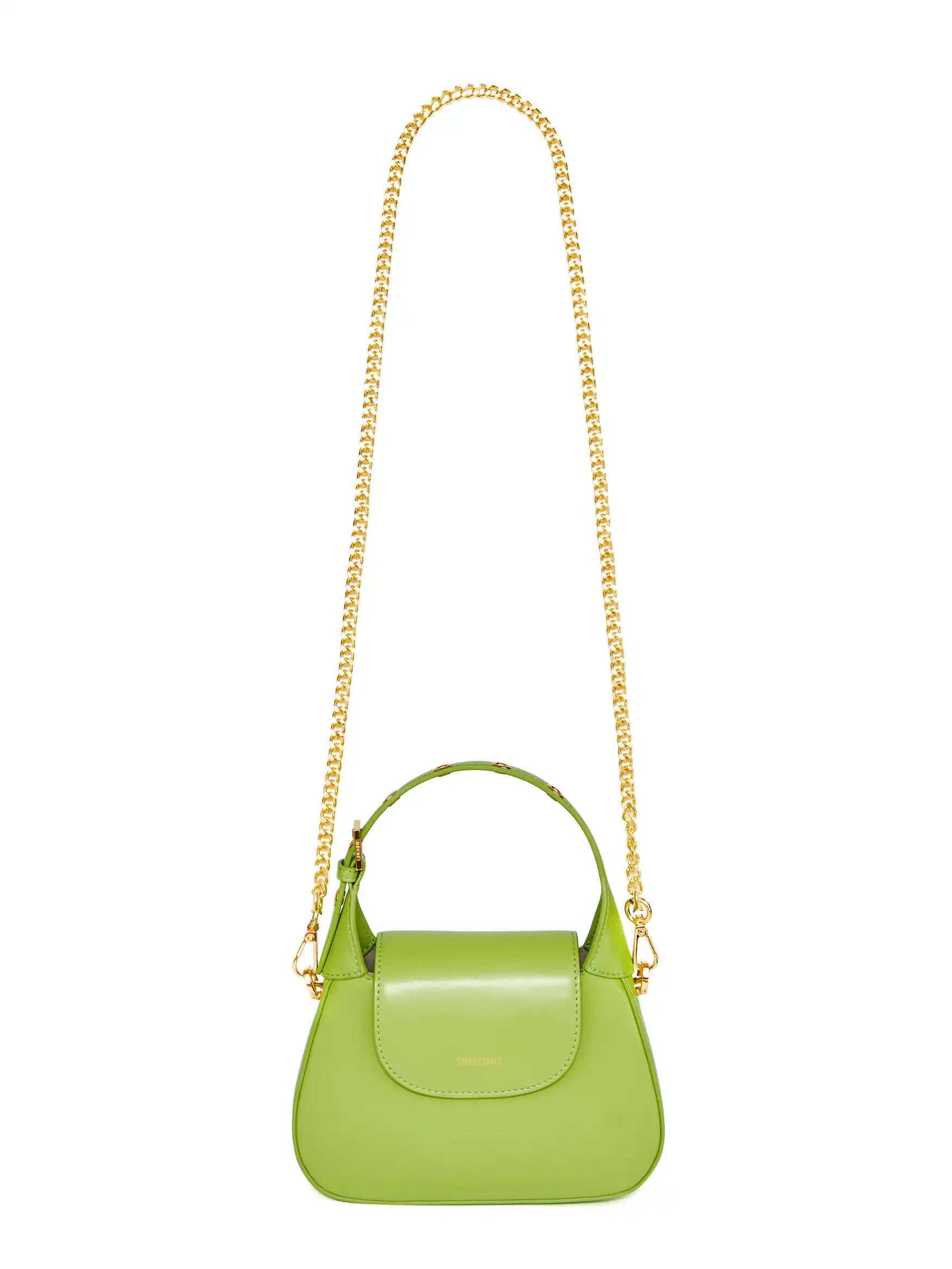 Alice Top Handle Crossbody Bag - Lime Green