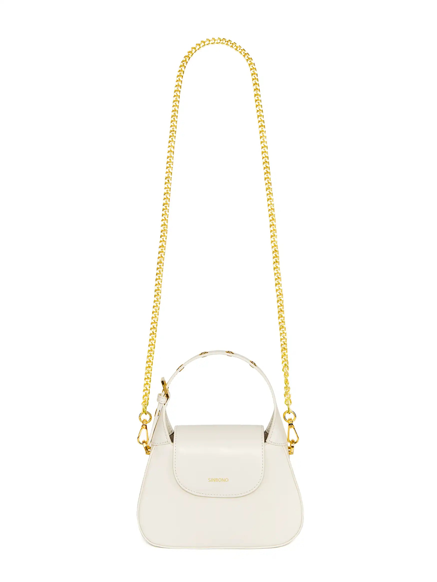 Alice Top Handle Crossbody Bag - White