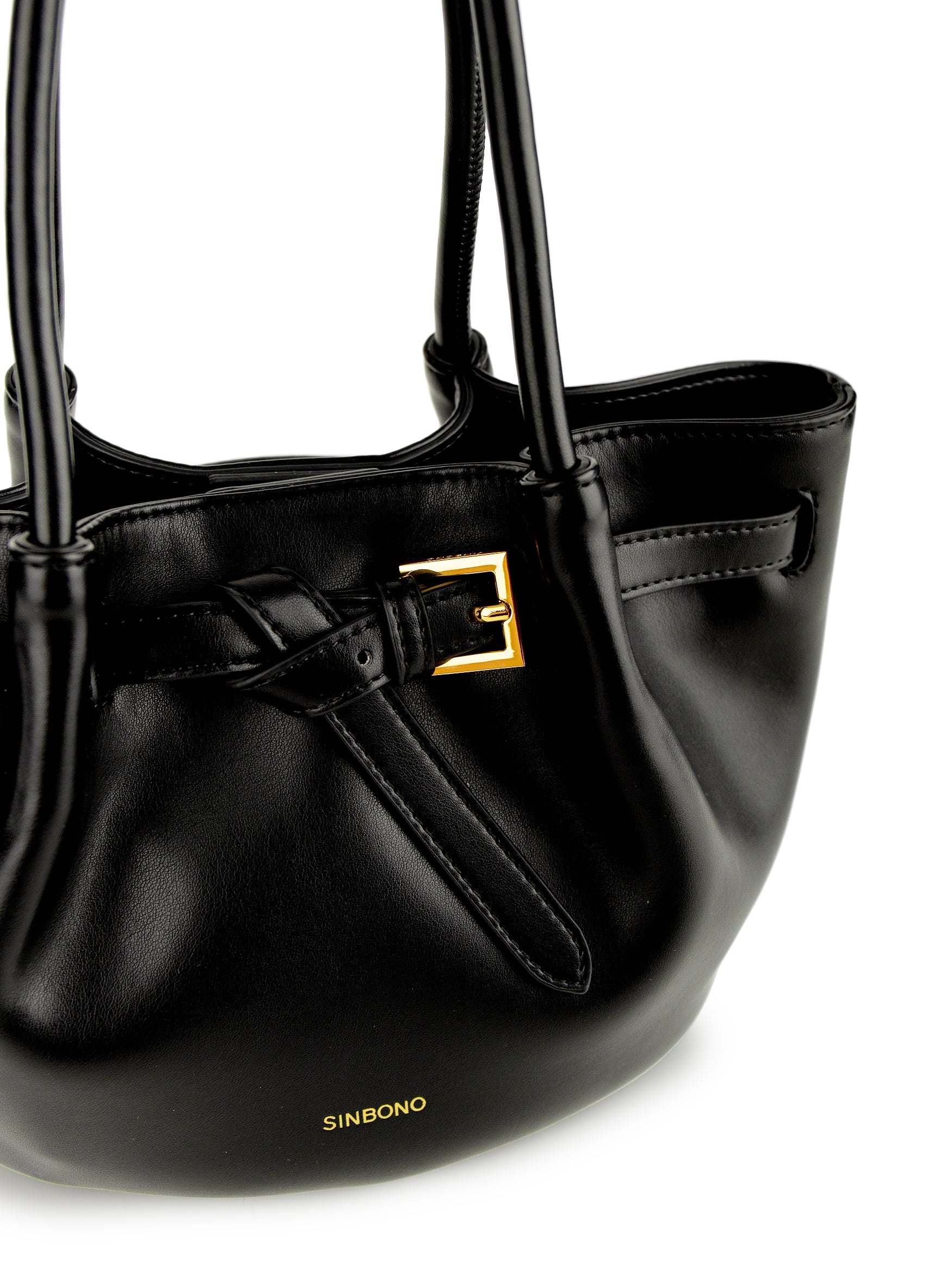 Elise Top Handle Crossbody Bag- Black