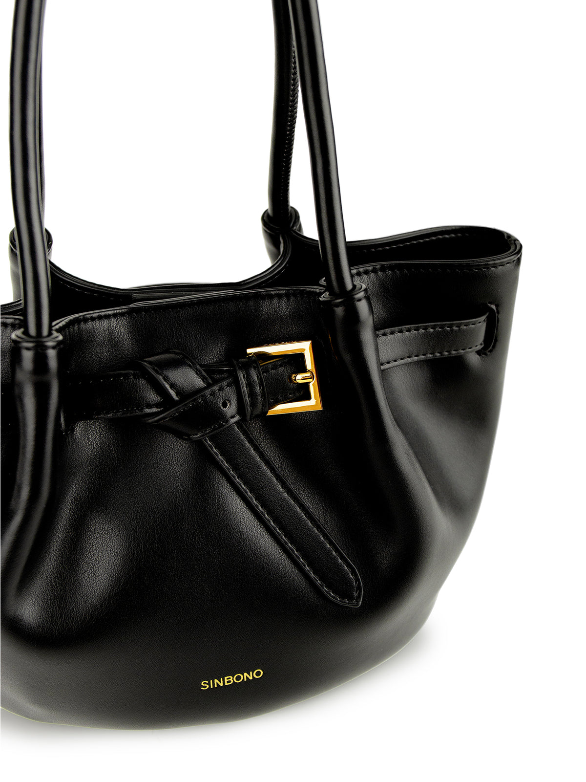 Elise Top Handle Crossbody Bag- Black