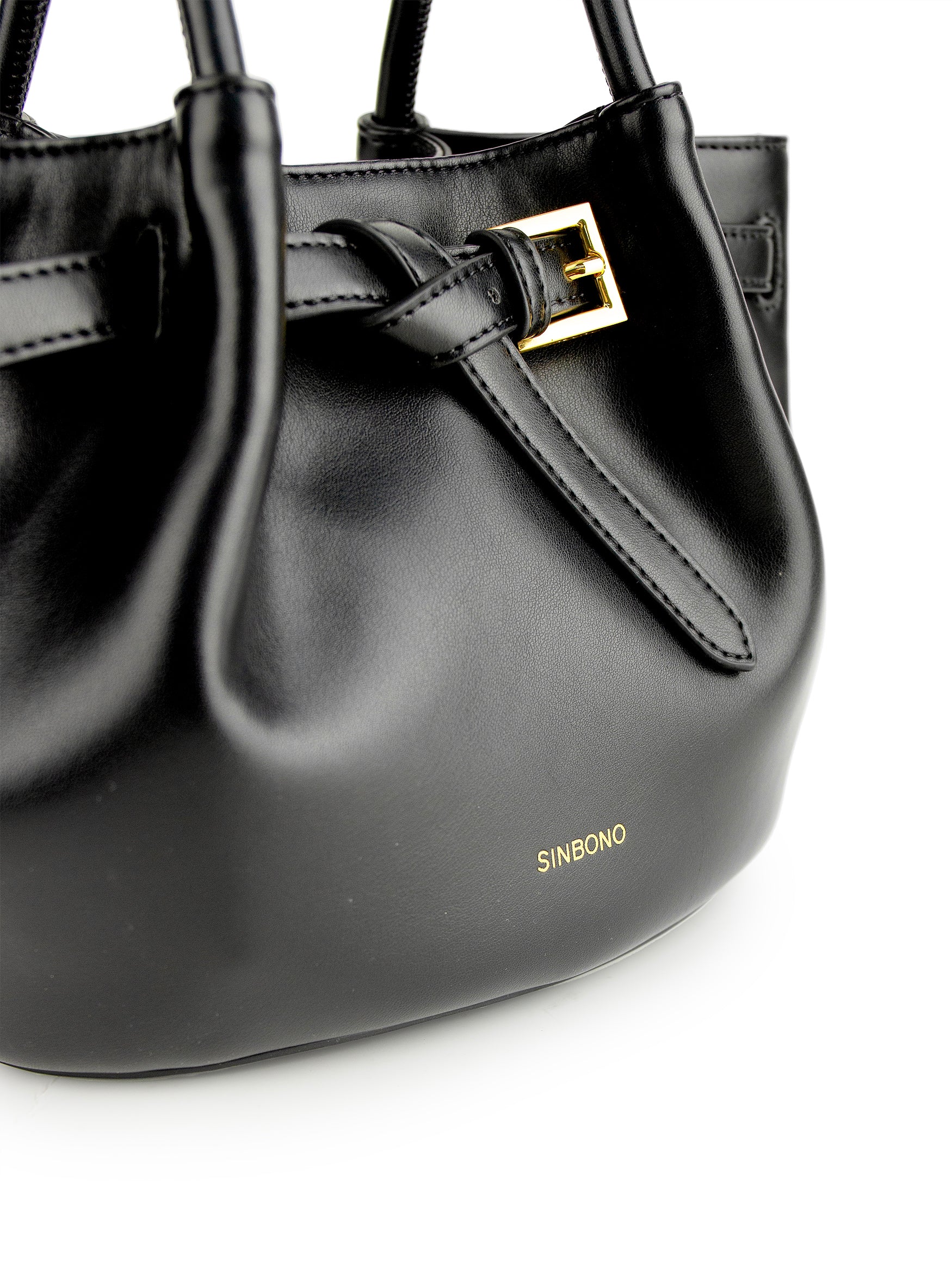 Elise Top Handle Crossbody Bag- Black