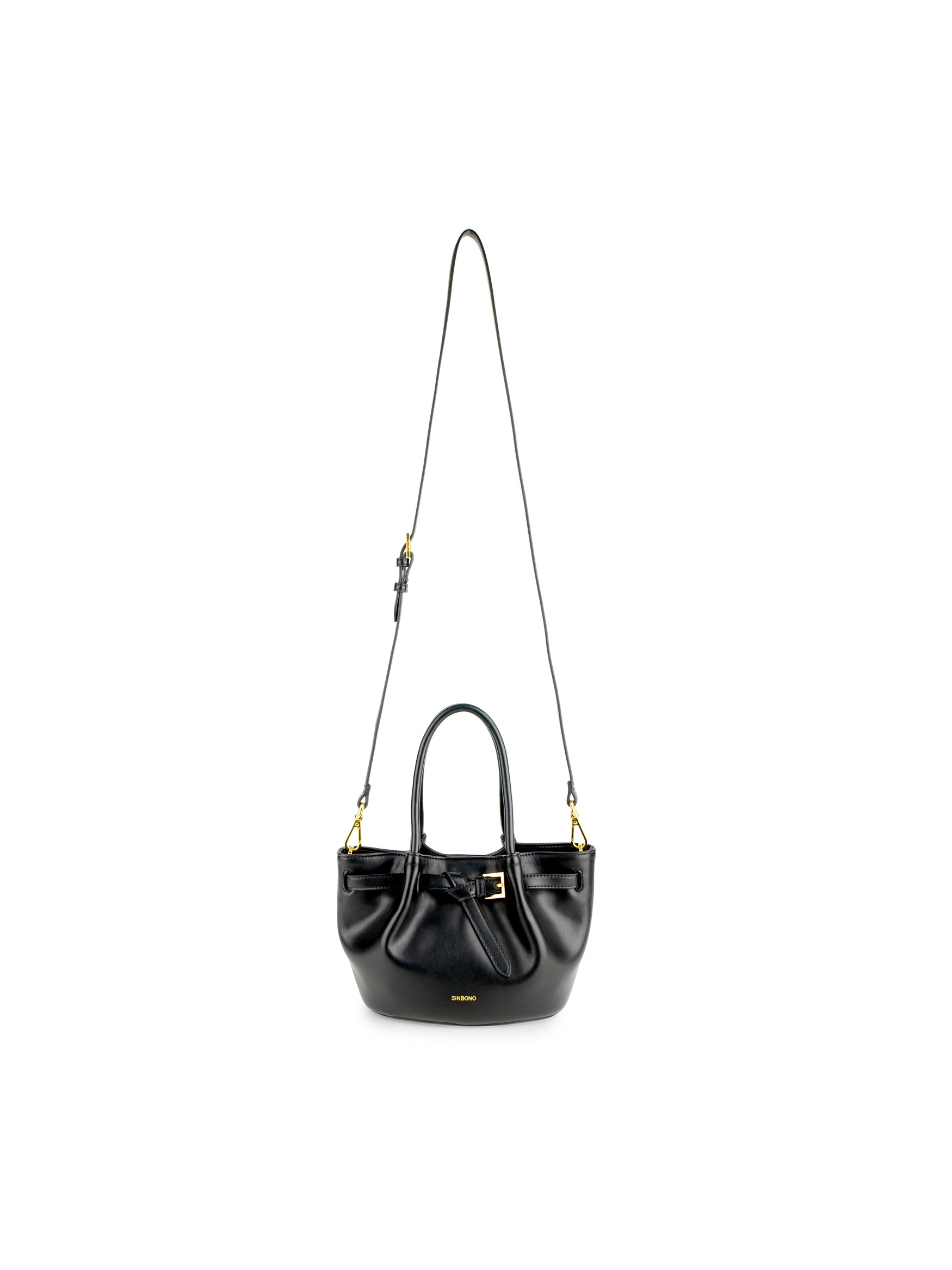 Elise Top Handle Crossbody Bag- Black