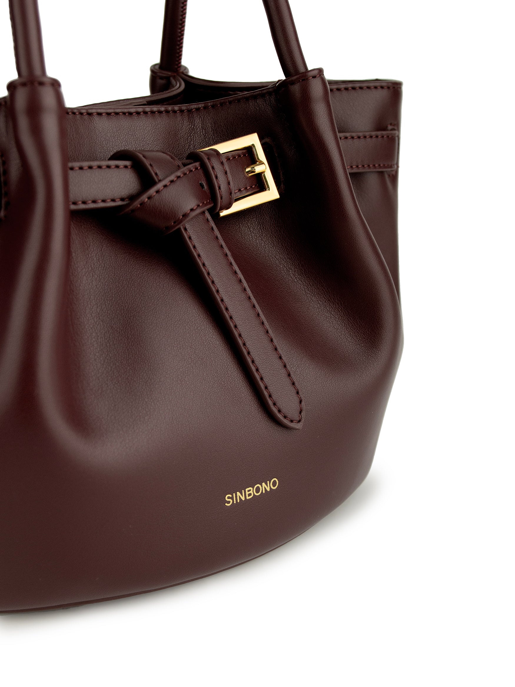 EliseTop Handle Crossbody Bag- Wine Red