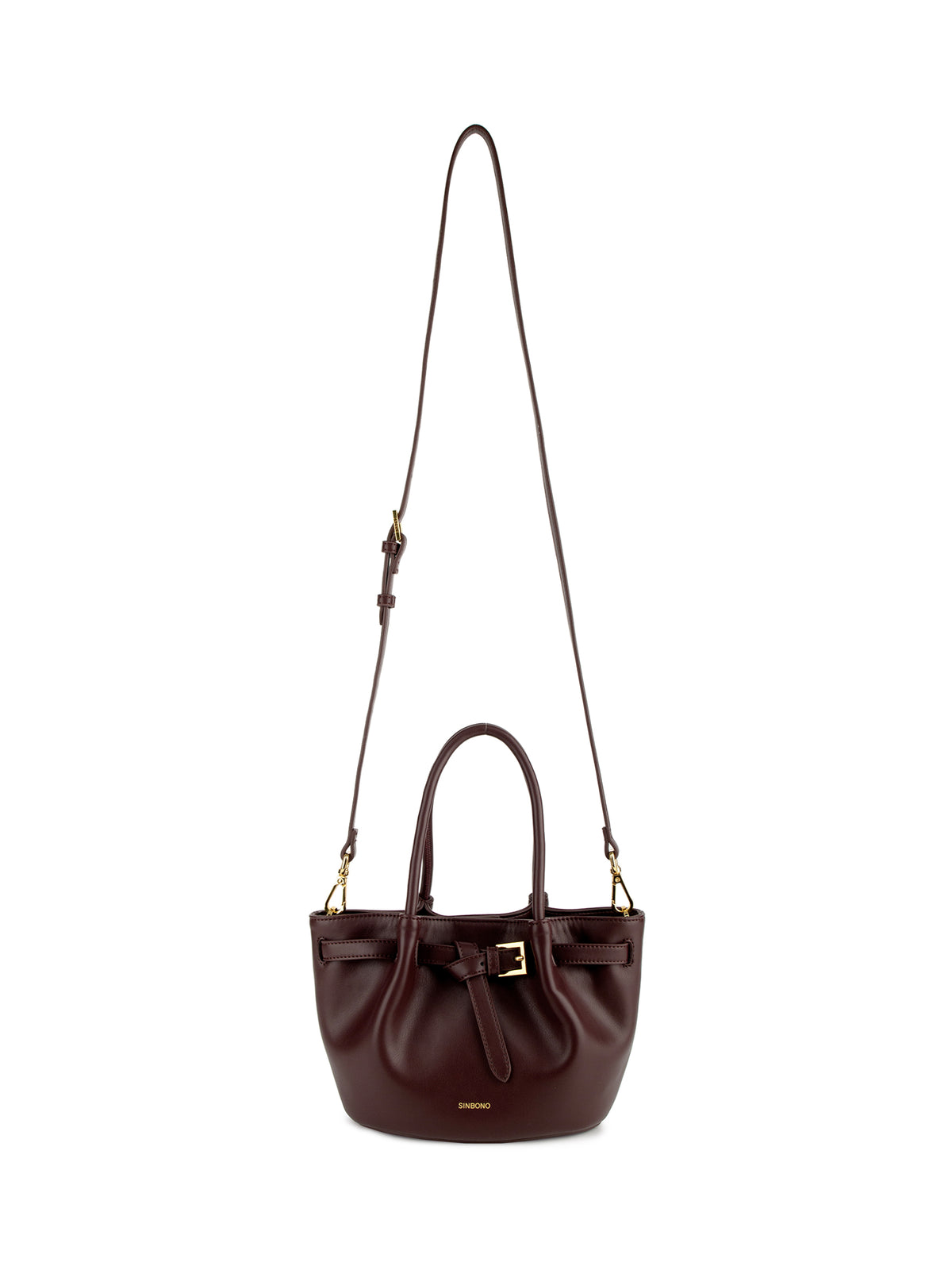 EliseTop Handle Crossbody Bag- Wine Red