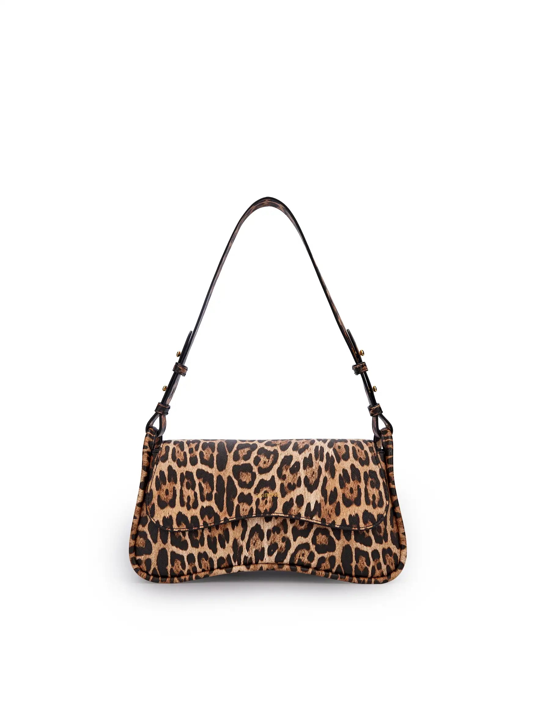 Zoe Shoulder Bag - Brown leopard print