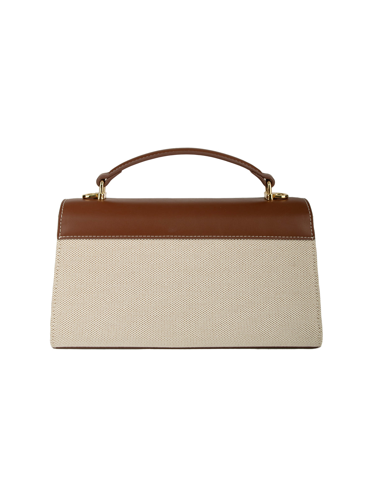 Maeve Shoulder Bag - Ivory with brown