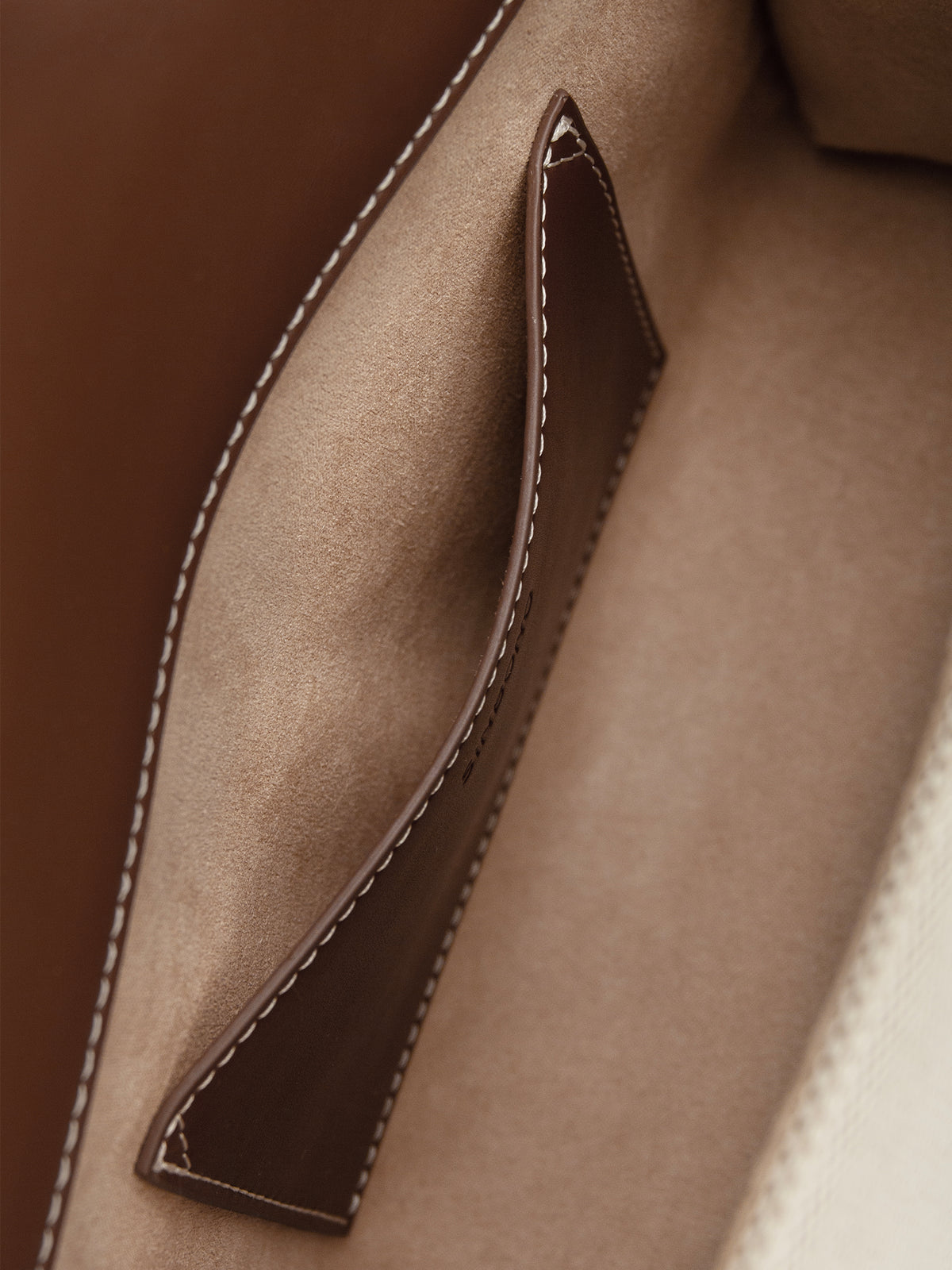 Maeve Shoulder Bag - Ivory with brown