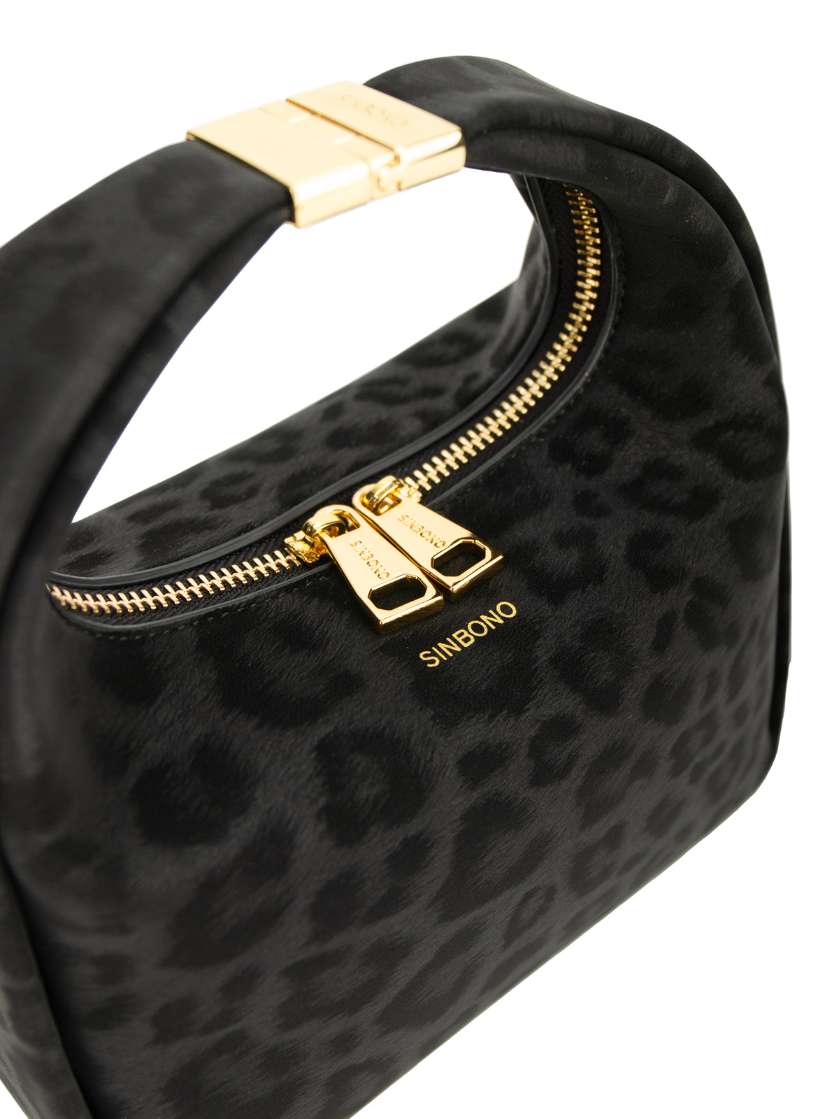 Beatrix Top Handle Crossbody Bag(3.0) - Black Leopar Print