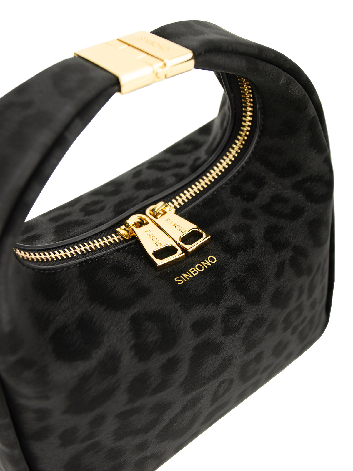Beatrix Top Handle Crossbody Bag(3.0) - Black Leopar Print