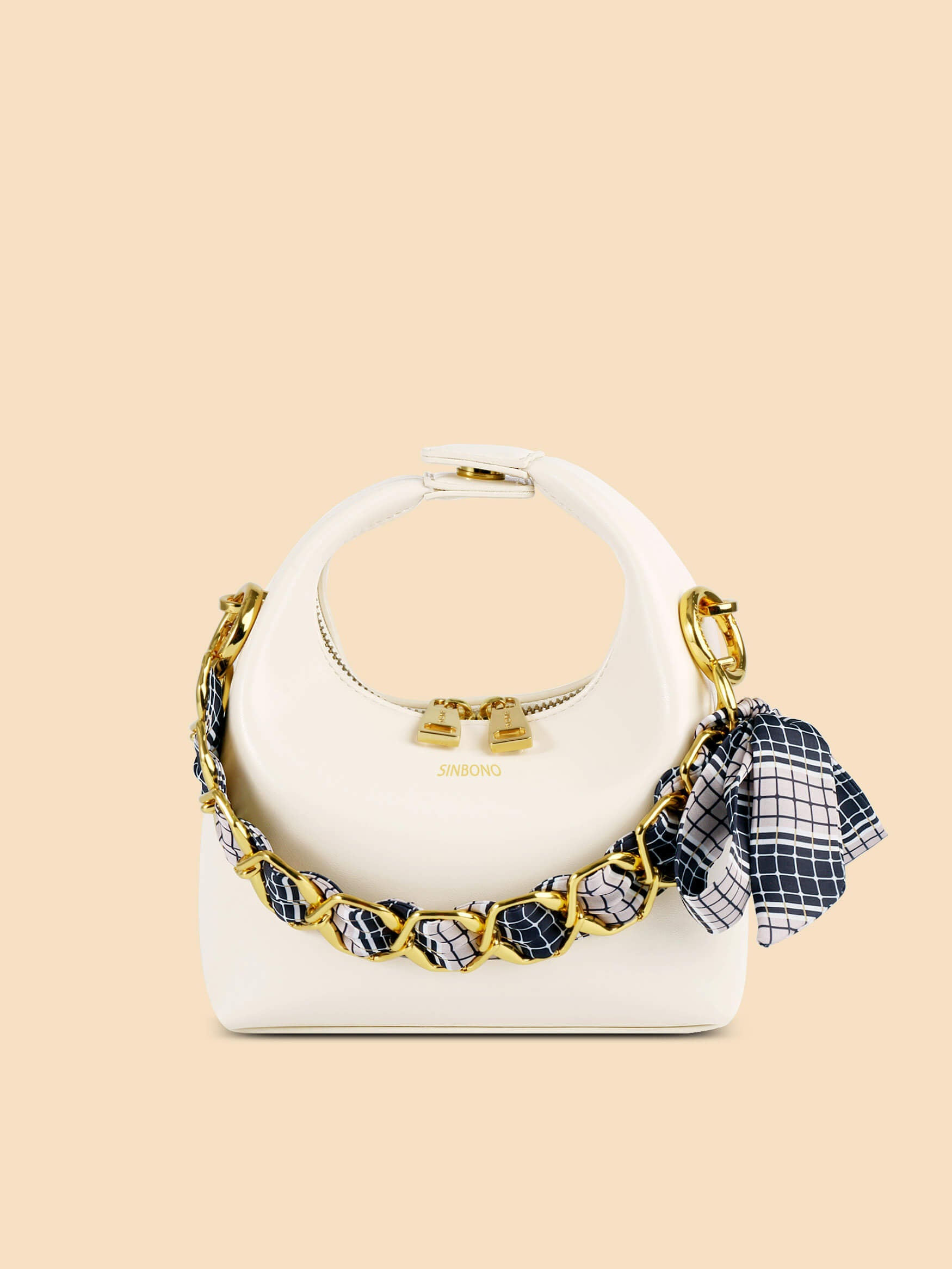 SINBONO Navy Blue Ribbon Chain Strap For Vienna - Chain Strap For Shoulder Bag
