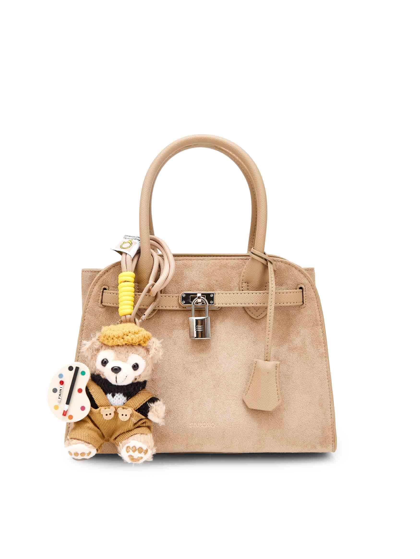 Ramona Top Handle Crossbody Bag in Ivory Vegan Leather - Styled with Ragdoll