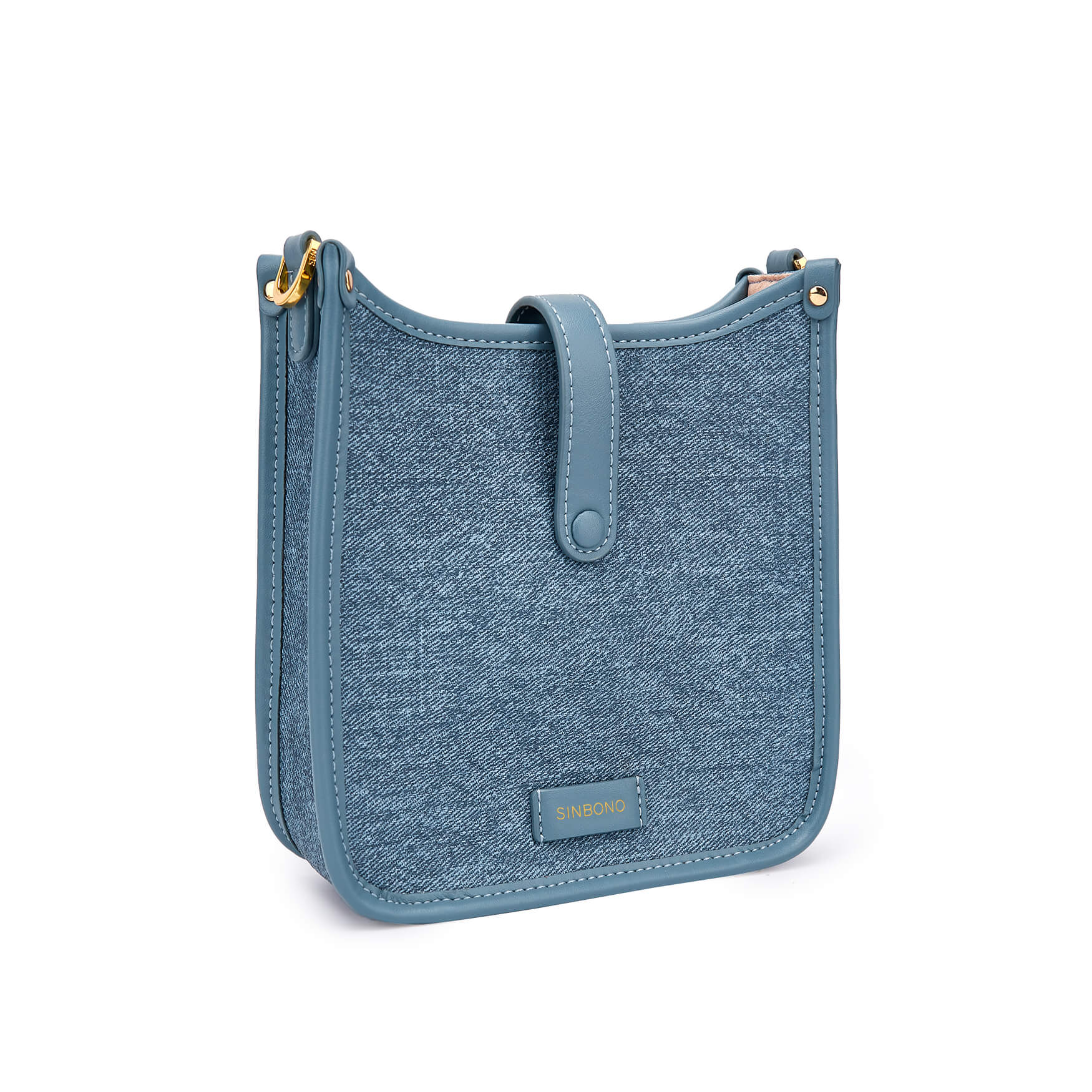 SINBONO Blue Crossbody Bag- High-quality Soft Vegan Leather Bag