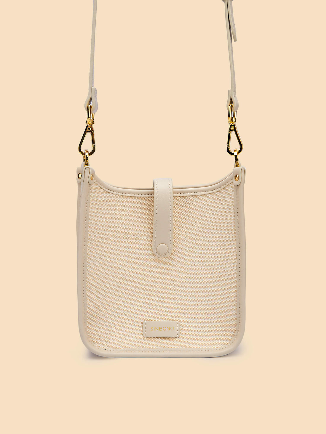 SINBONO Ivory Crossbody Bag- High-quality Soft Vegan Leather Bag