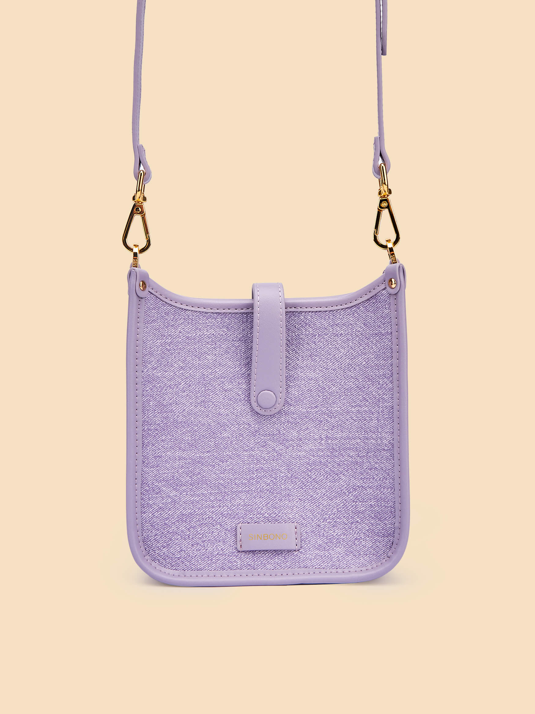 SINBONO Purple Crossbody Bag- High-quality Soft Vegan Leather Bag