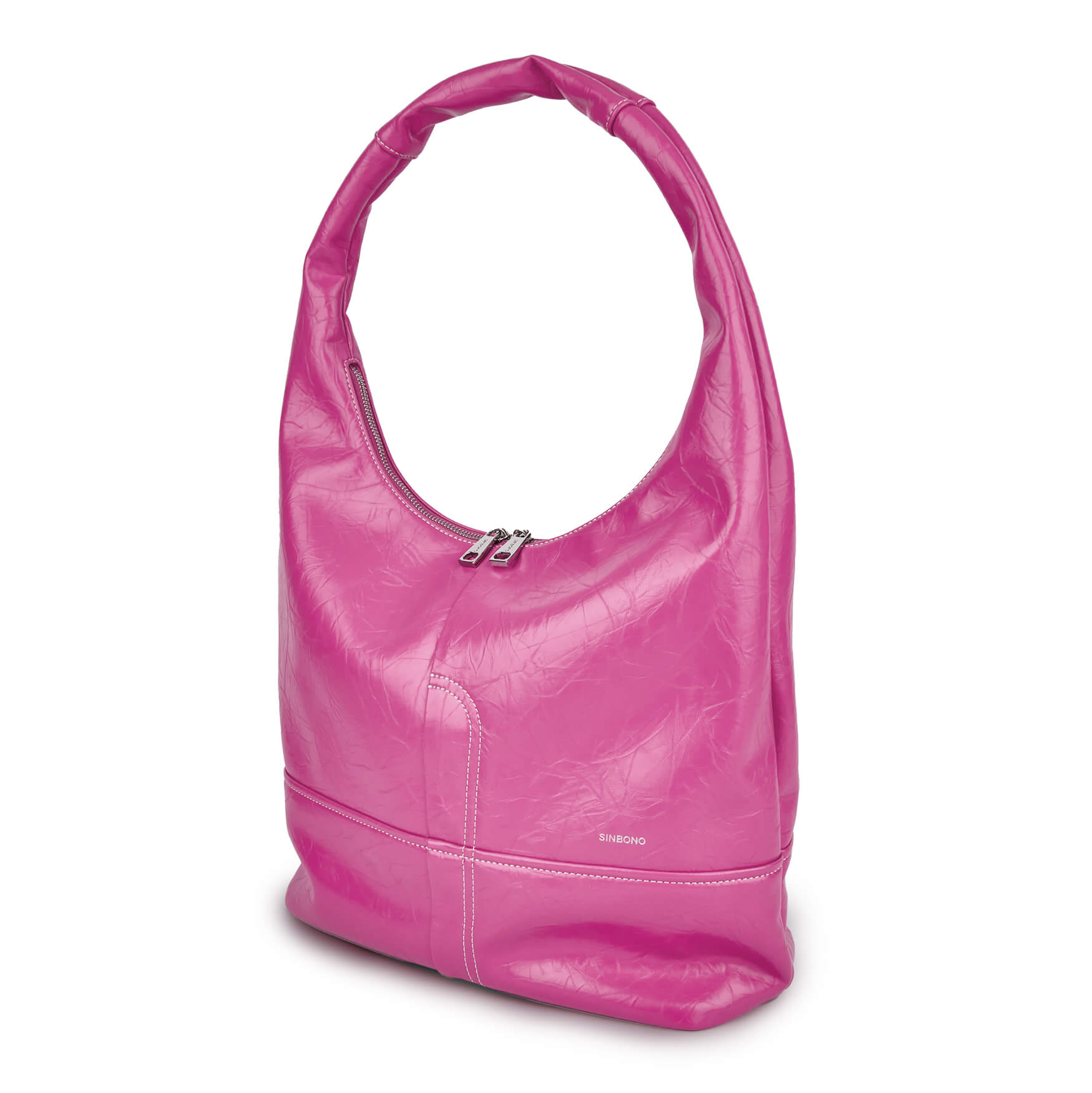 SINBONO Berry Hobo Shoulder Bag Bright Pink