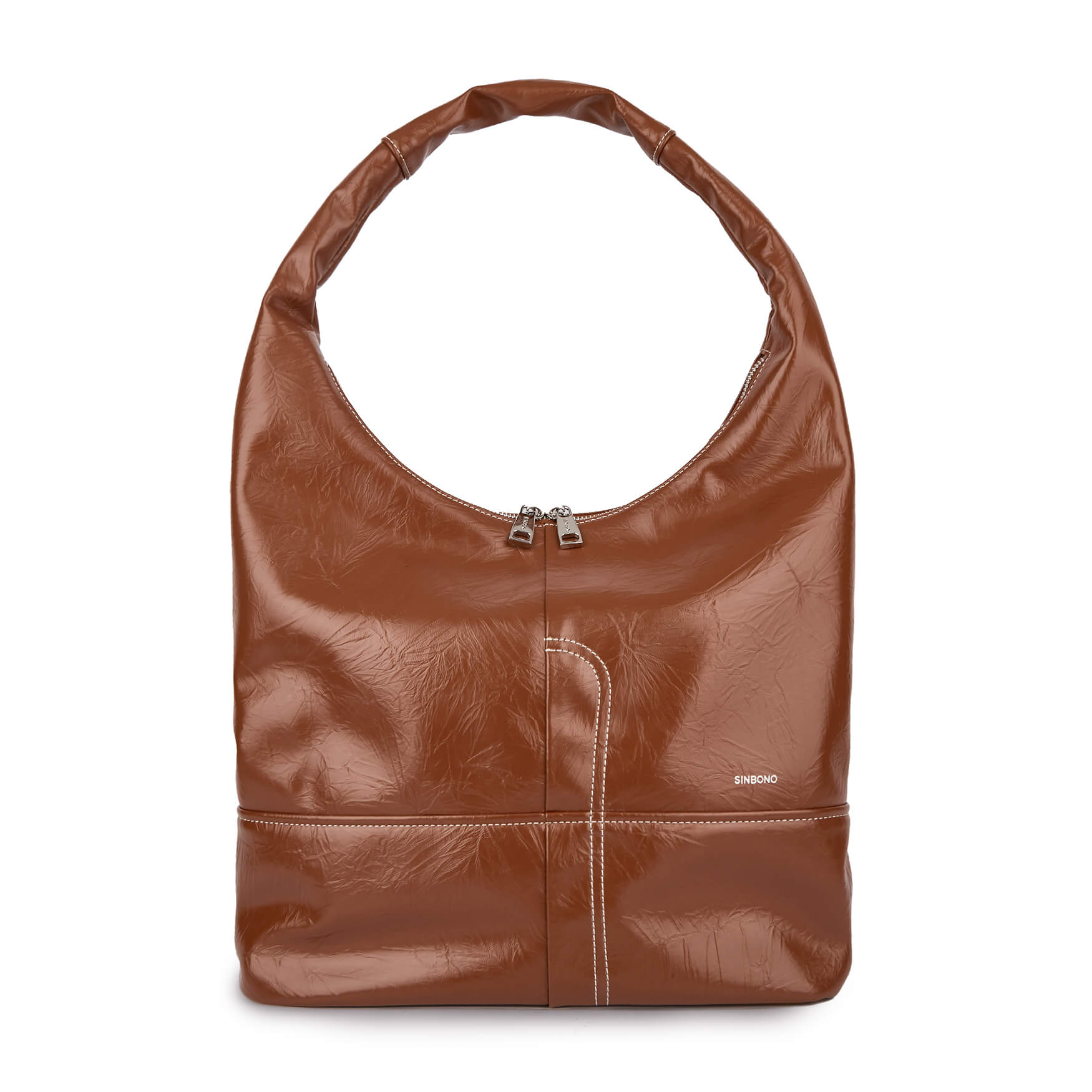 SINBONO Berry Hobo Shoulder Bag Brown