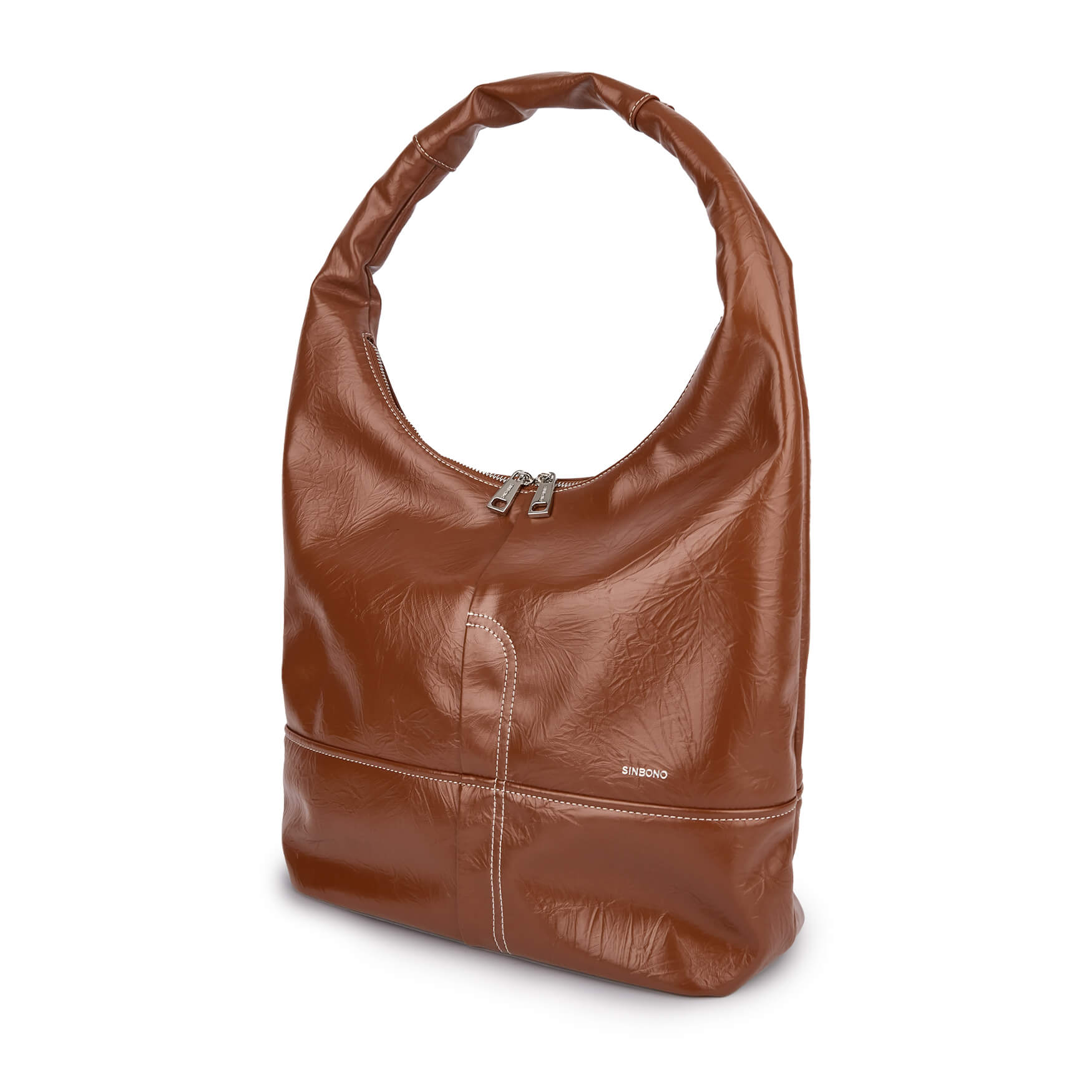 SINBONO Berry Hobo Shoulder Bag Brown
